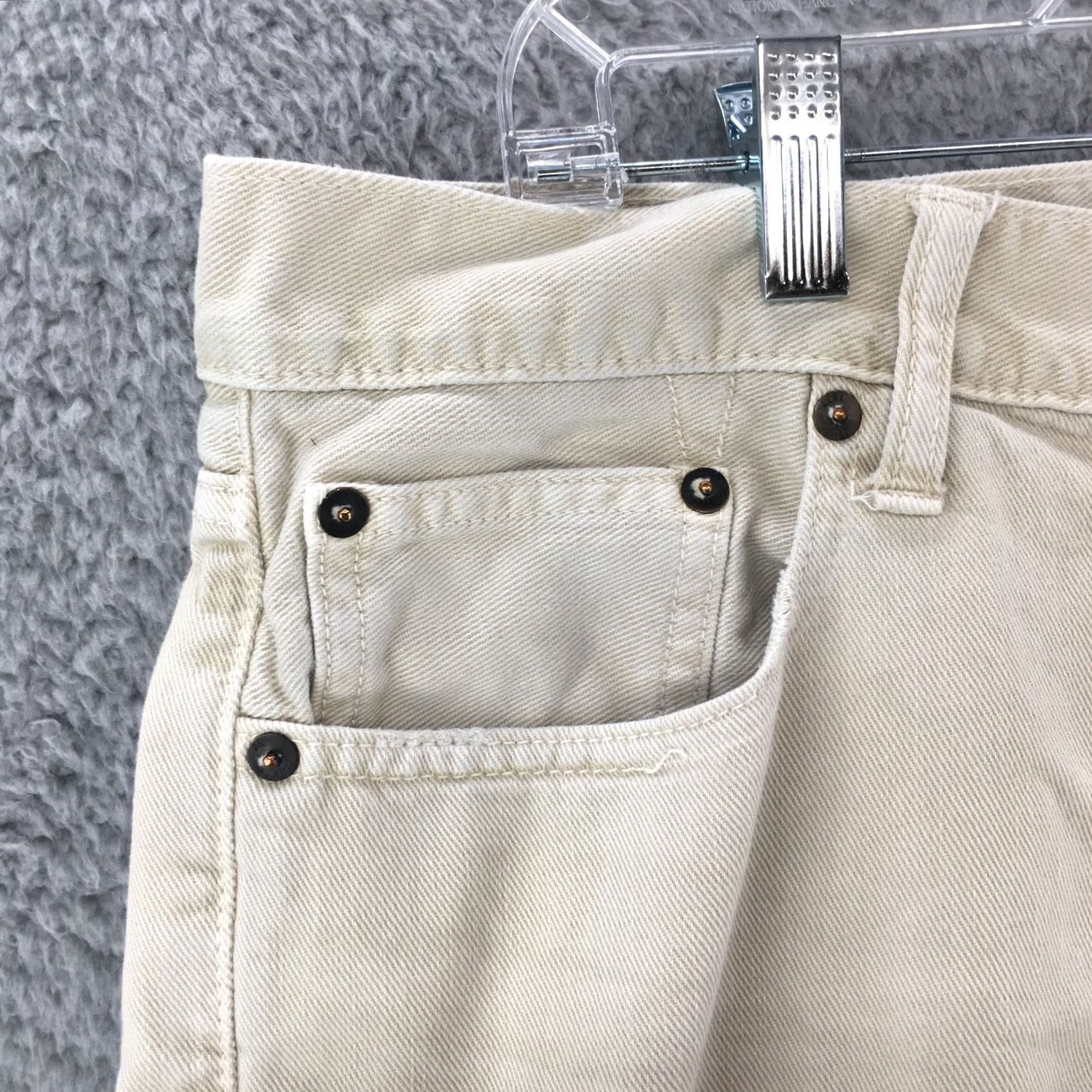American Eagle Outfitters American Eagle Outfitters Jeans Mens 32/34 Beige Cotton 5 Pockets Straight Leg Regular Rise Medium Size US 32 / EU 48 - 3 Thumbnail