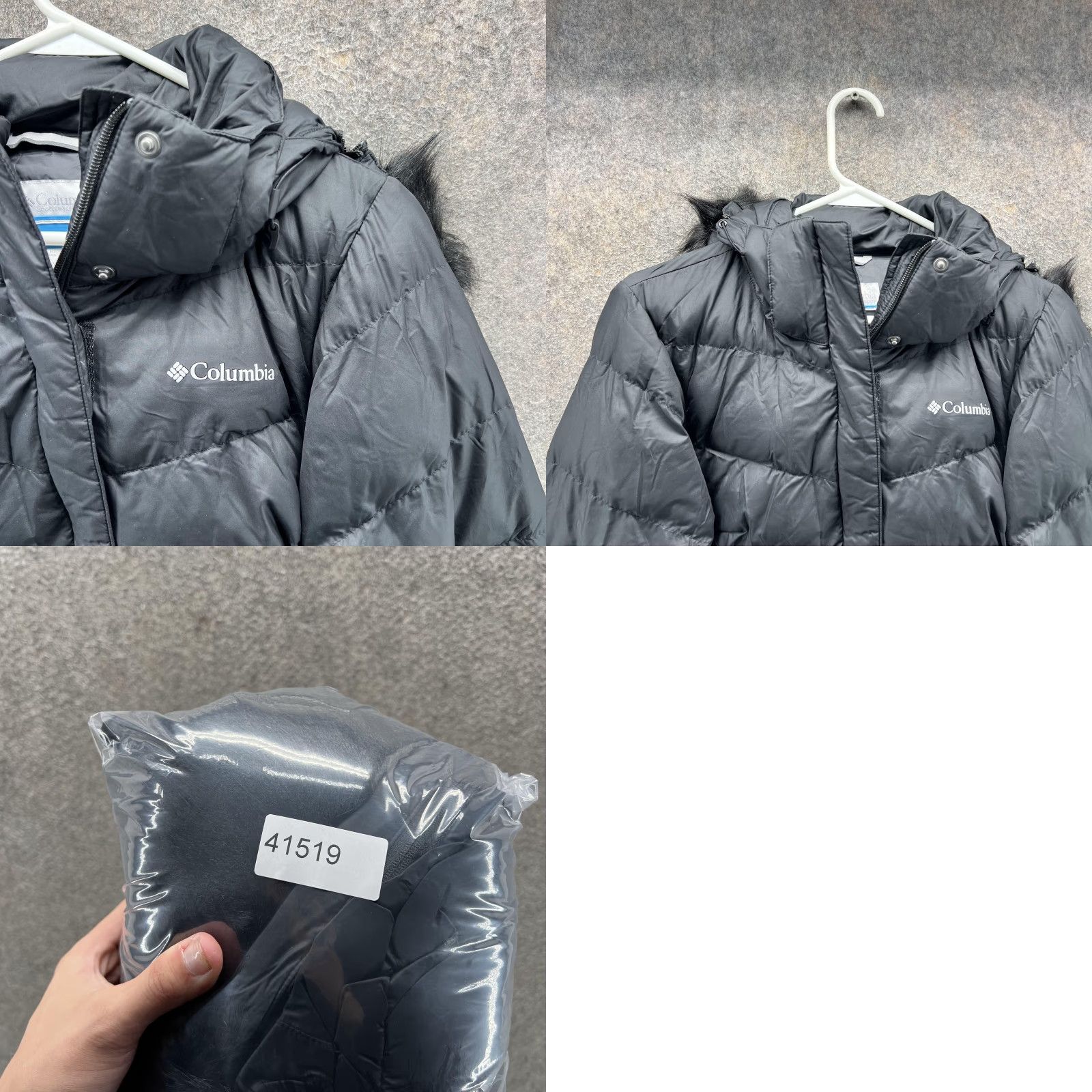 Vintage Columbia Parka Coat Womens XS Black Hooded Puffer Insulated Full Zip Winter Coat Size XS / US 0-2 / IT 36-38 - 8 Thumbnail