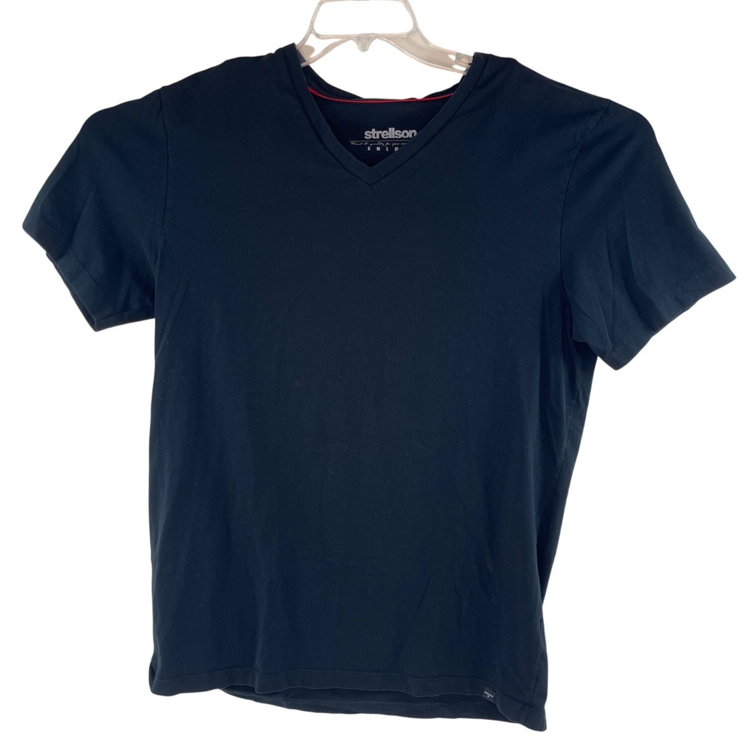 Strellson Strellson Black V-Neck T-Shirt XXL 95% Cotton Mens Casual Te Size US XXL / EU 58 / 5 - 1 Thumbnail