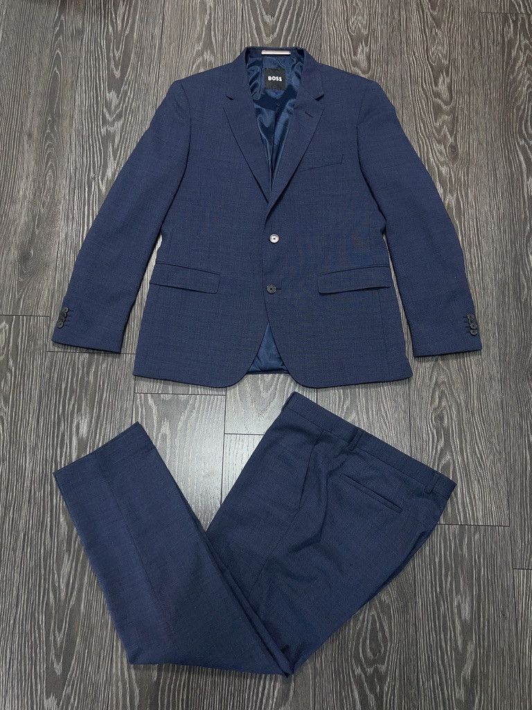 Hugo Boss H Jasper MM 2 Piece Jacket Blazer Trousers Pants Size 42 52 Size 42R - 1 Thumbnail