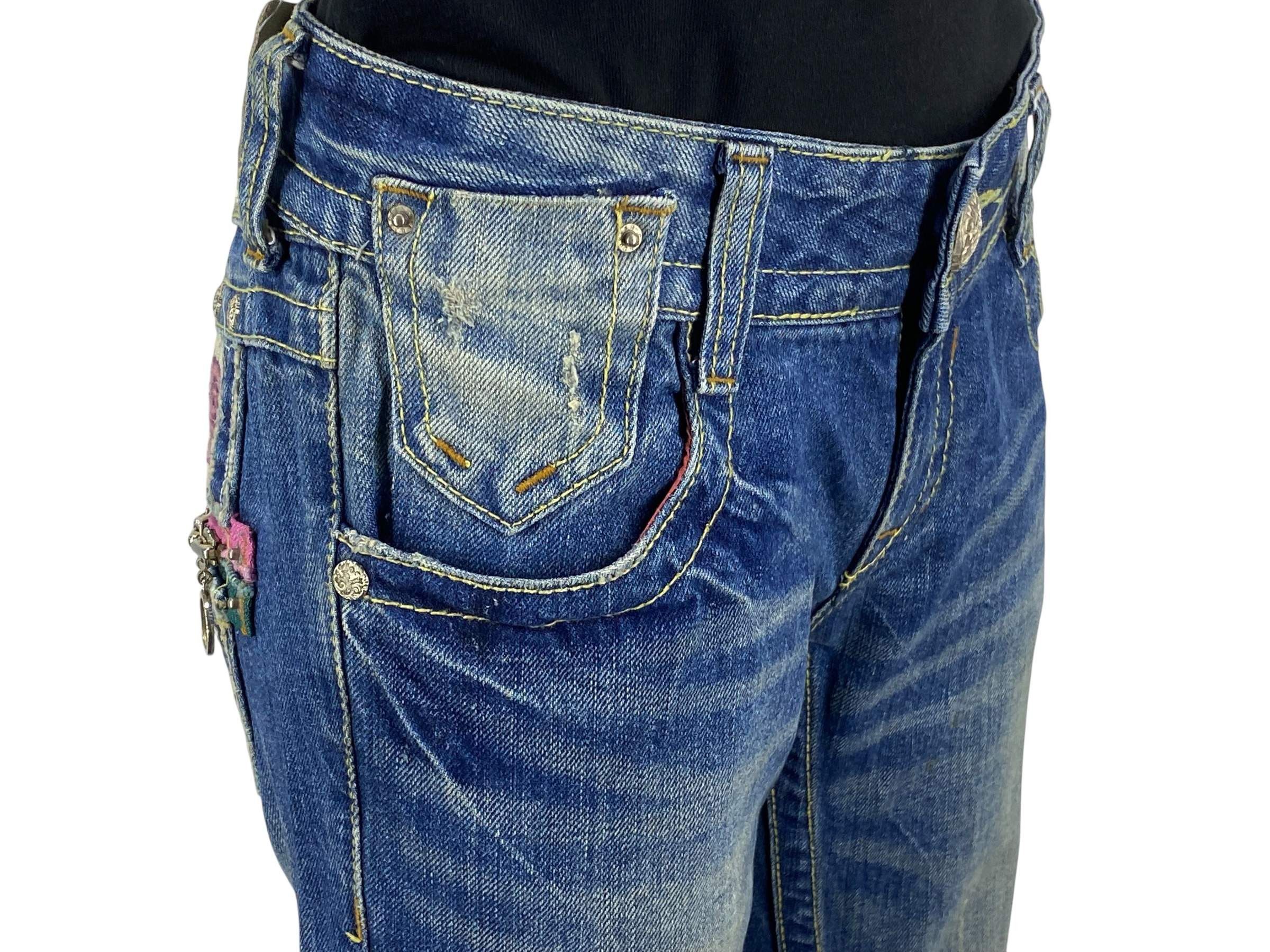 Japanese Brand Red Pepper Bootcut Flare Jeans Japanese Embroidered Jeans Size 27" / US 4 / IT 40 - 7 Thumbnail
