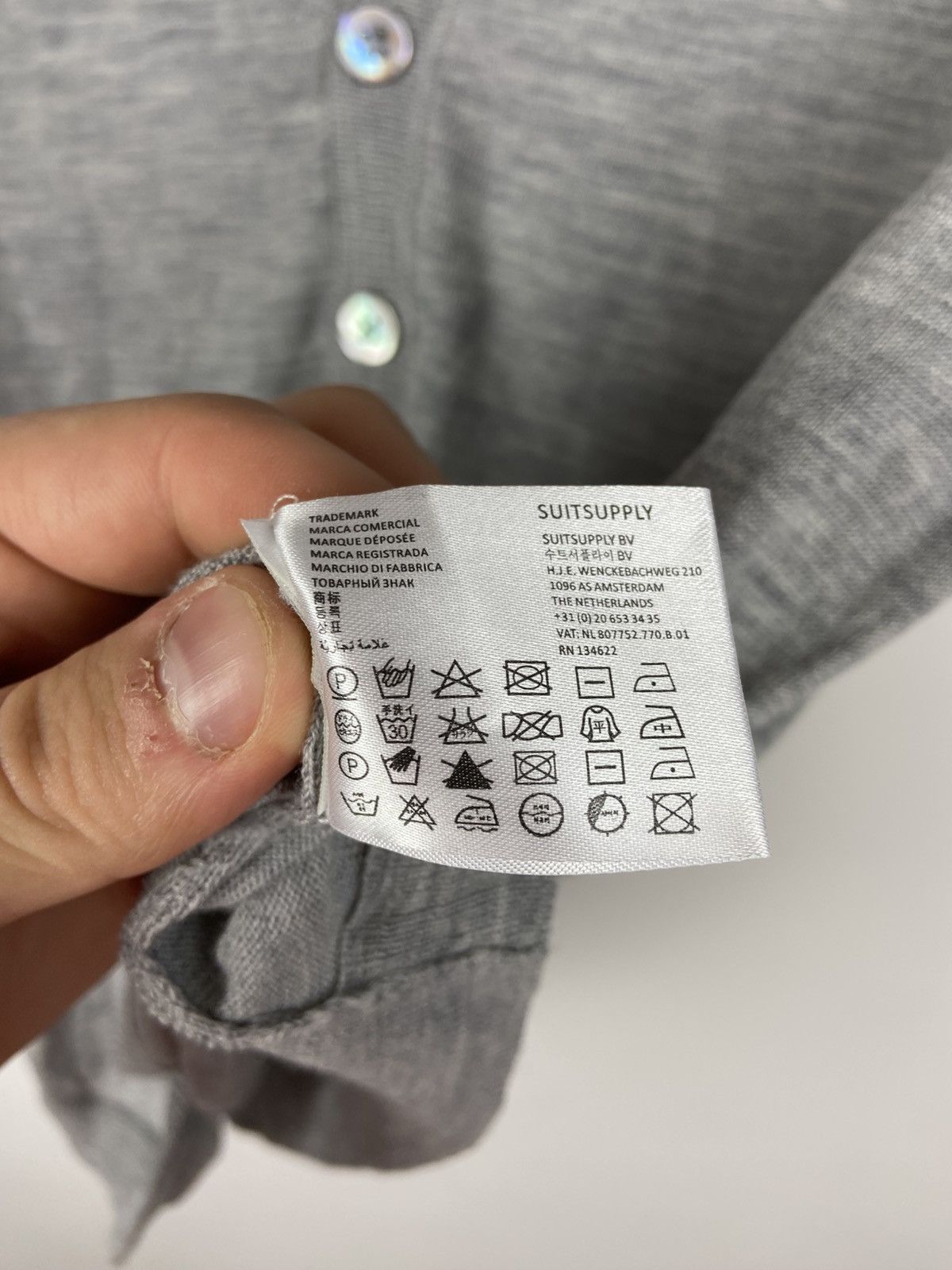Designer × Suitsupply Suitsupply Gray Button Wool Vest Mens Size US S / EU 44-46 / 1 - 12 Thumbnail