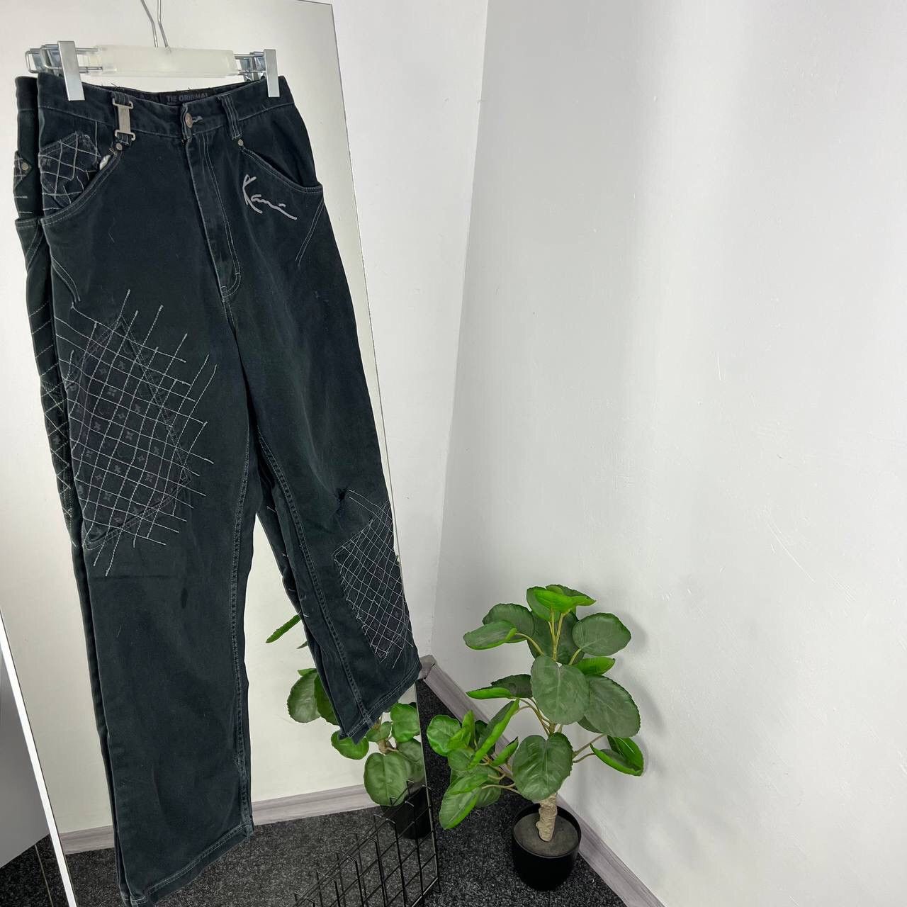 Karl Kani Crazy Vintage Rap Pants Karl Kani Embroidery Logo Rare Jeans Size US 32 / EU 48 - 2 Thumbnail