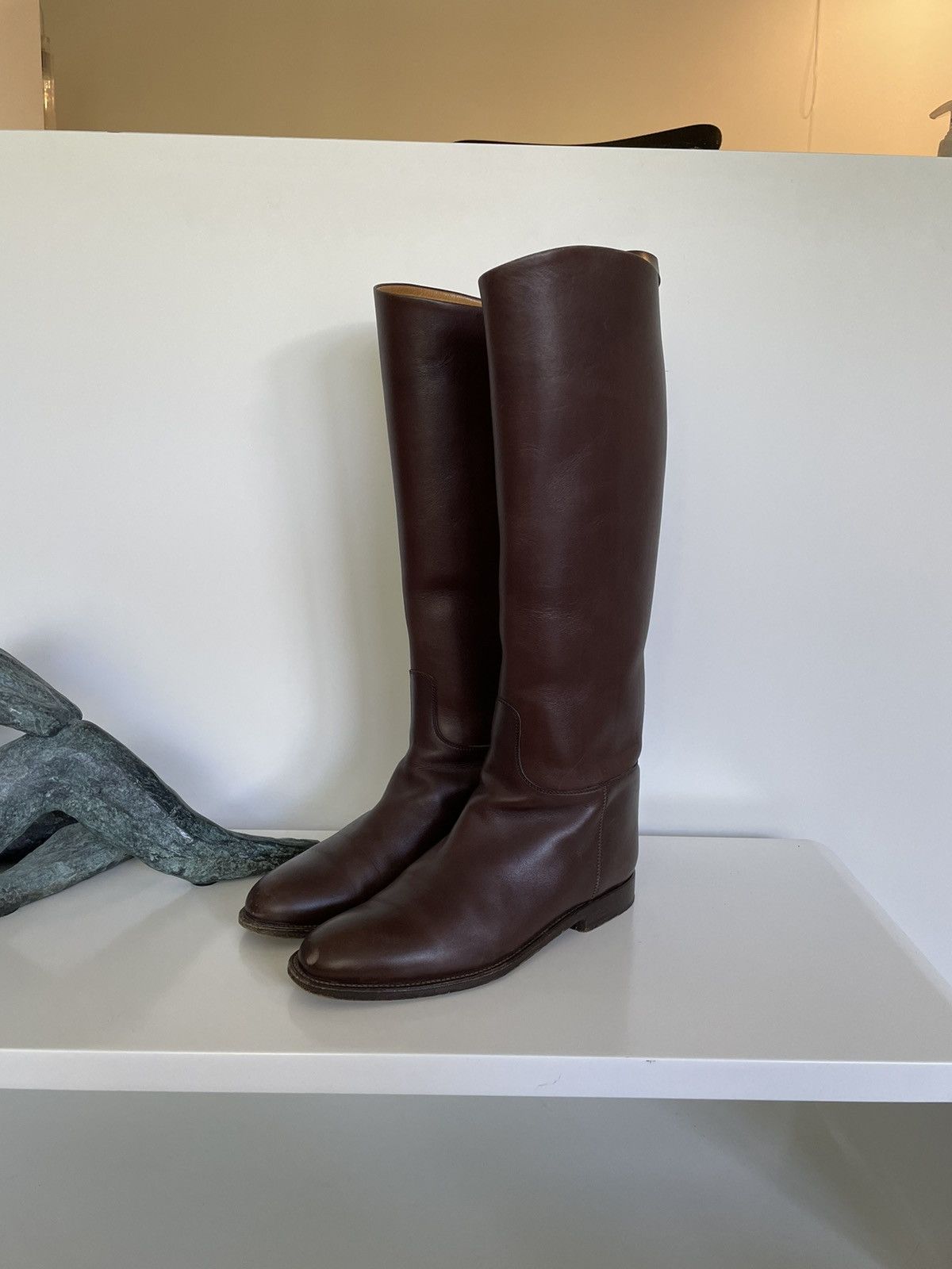 image of Hermes Jumping Riding Boots Brown Size 38, Women's