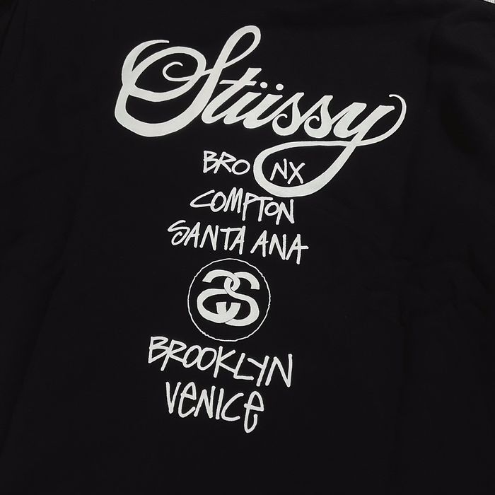 Stussy Stussy World Tour Hoodie Black | Grailed