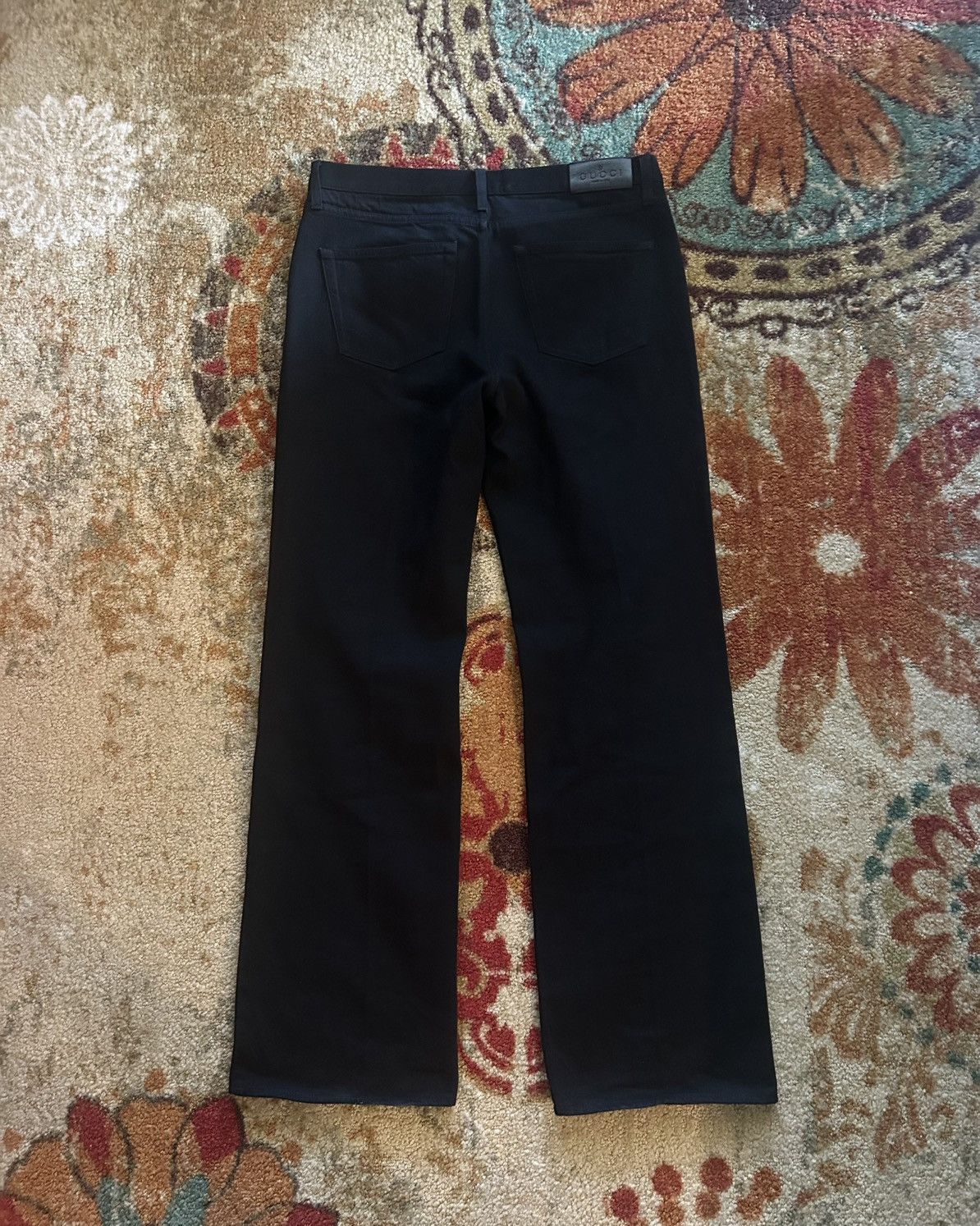 Gucci Gucci Black Cotton Horsebit denim pants by Demna Size US 34 / EU 50 - 2 Thumbnail