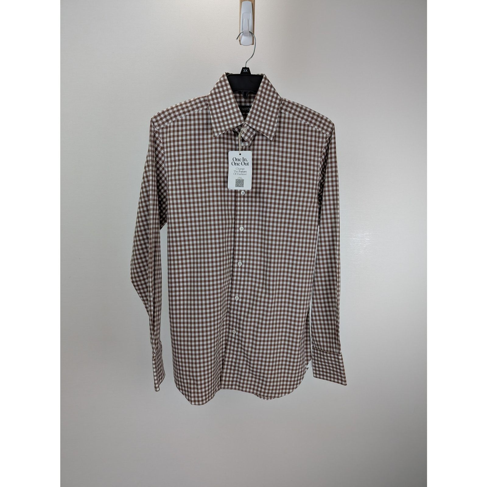 Tom Ford o1rshd1 CC20 Checked Button up Shirt in Multicolor Size US M / EU 48-50 / 2 - 1 Thumbnail