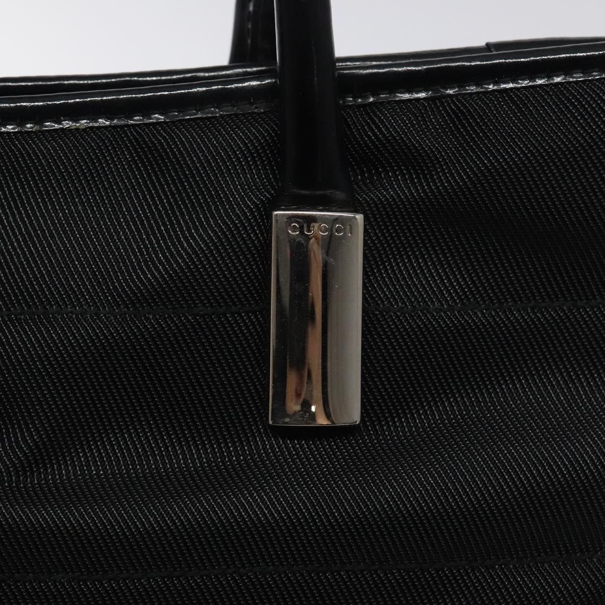 Gucci GUCCI Tote Bag Nylon Leather Black Silver 002 123 002 123 Size ONE SIZE - 14 Thumbnail