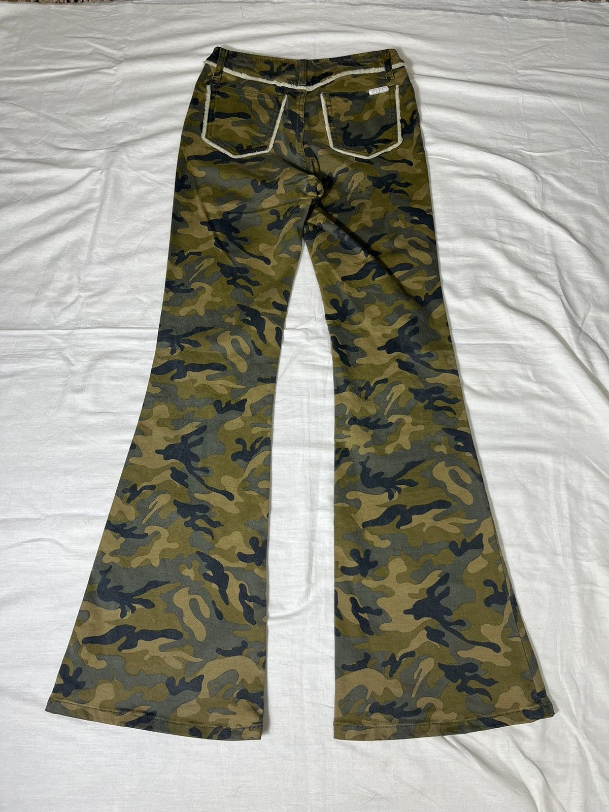 If Six Was Nine × Japanese Brand 26" Magic Square Army Camo Design Bootcut Pants Size 26" / US 2 / IT 38 - 4 Thumbnail