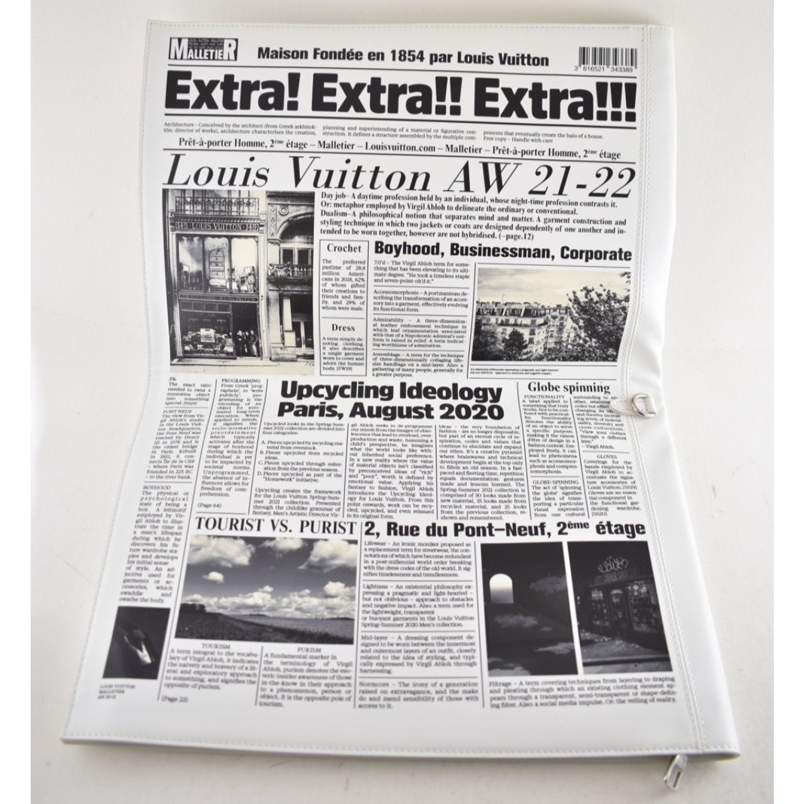 Louis Vuitton Newspaper Pouch Leather Tourist Purist Virgil Clutch Bag Size ONE SIZE - 14 Thumbnail