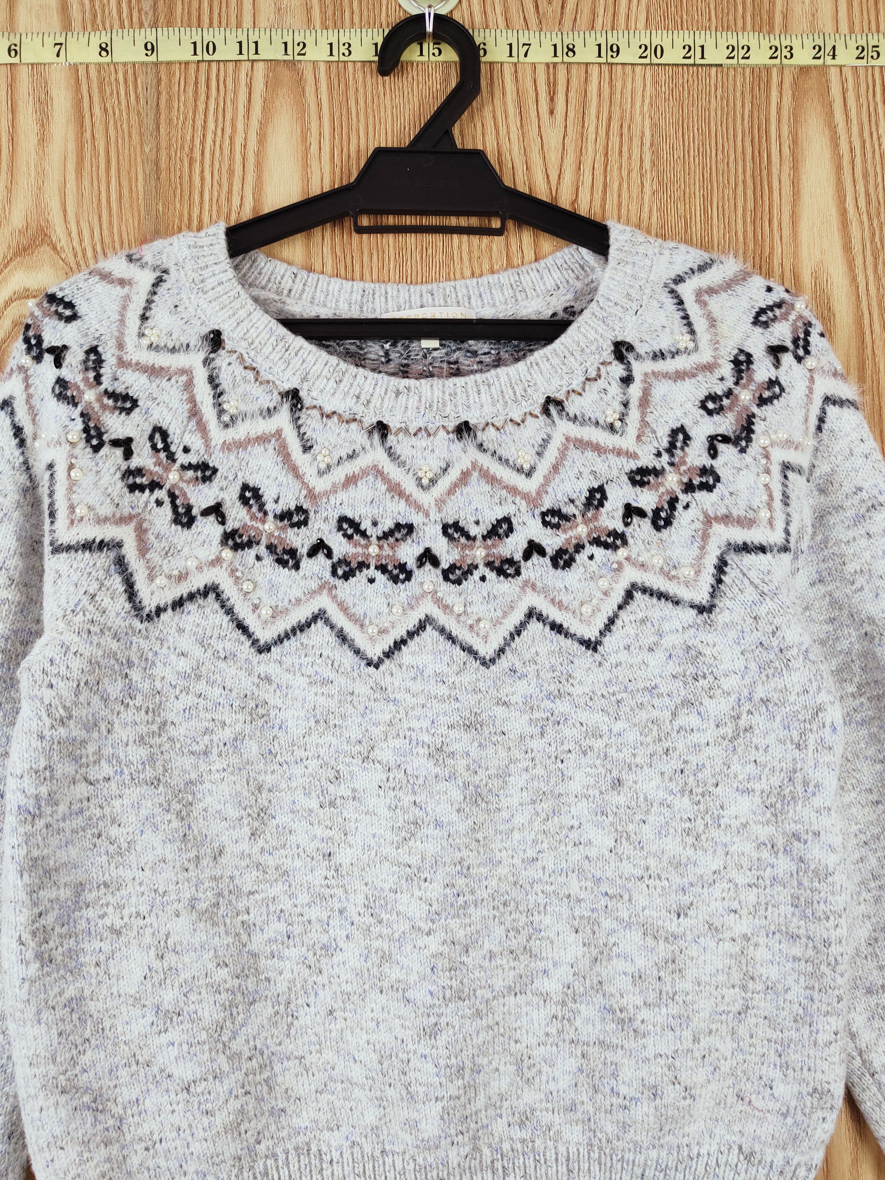 Homespun Knitwear × Japanese Brand × Vintage Proportion Light Blue Knitwear Sweatshirts #W755 Size S / US 4 / IT 40 - 2 Thumbnail