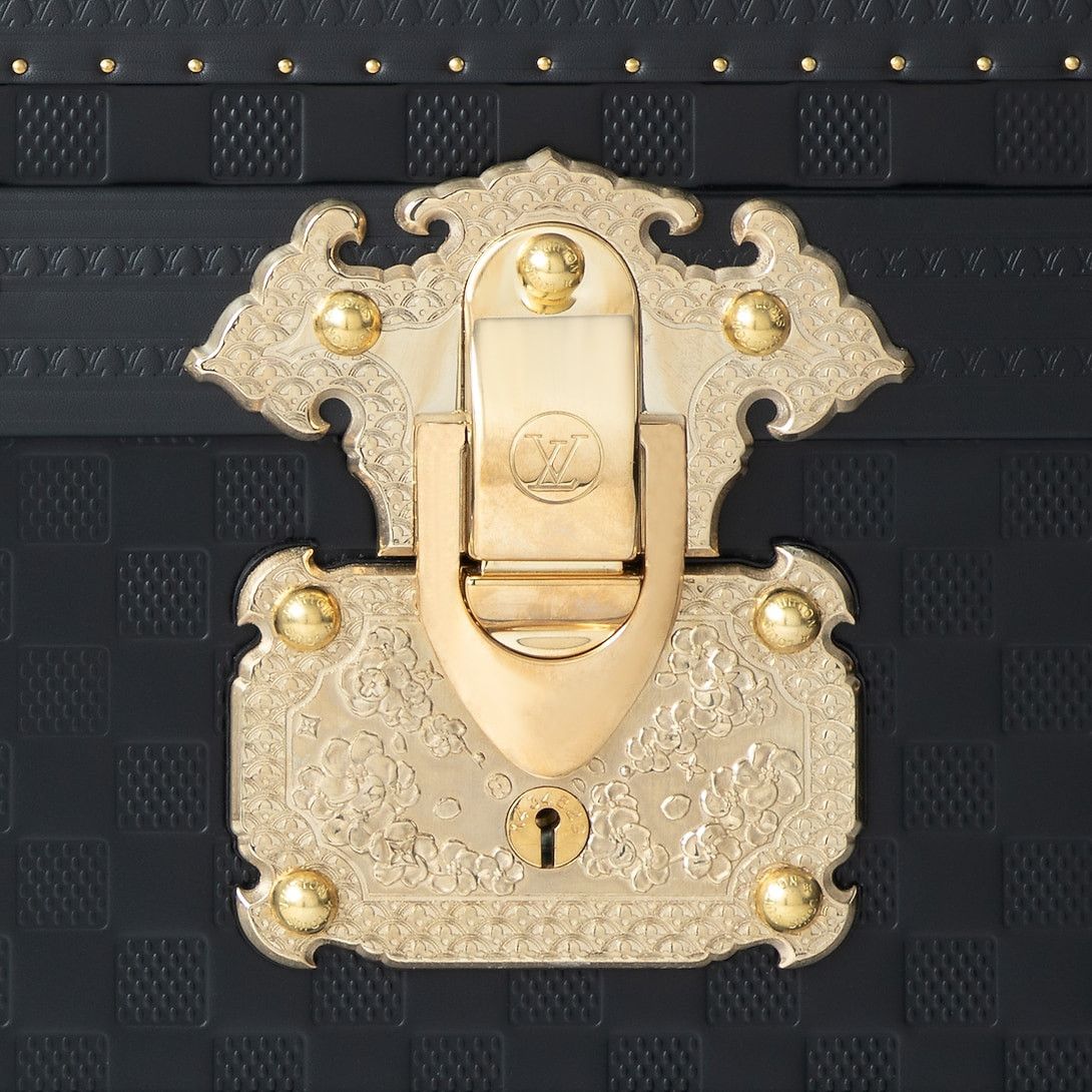 Louis Vuitton Damier Phriendship Leather Black Courrier Lozine 110 Trunk Size ONE SIZE - 3 Thumbnail