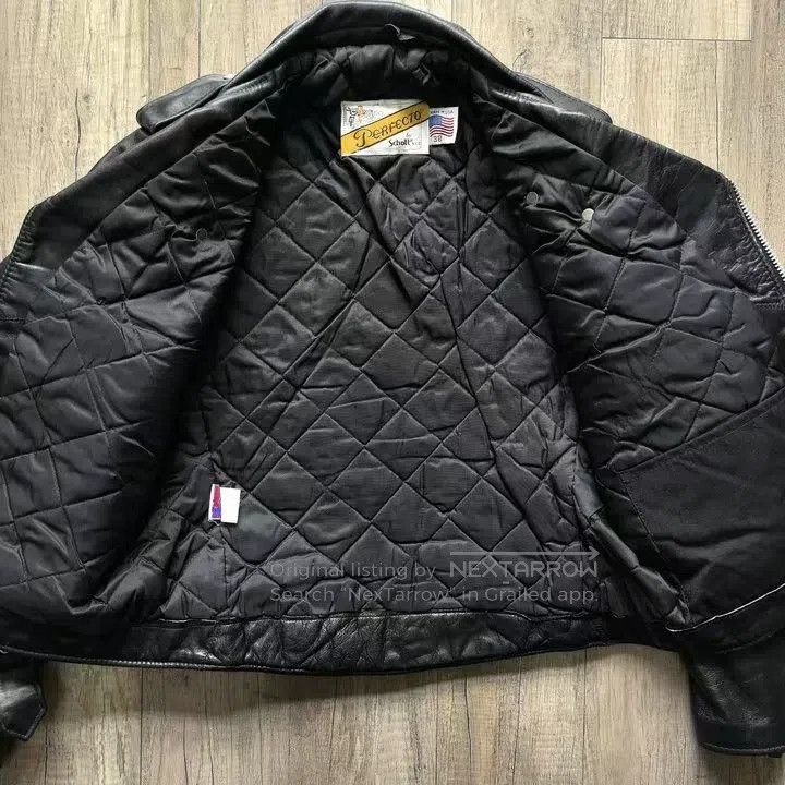 Schott Schott Castrated cowhide cable-stayed jacket Size US M / EU 48-50 / 2 - 6 Thumbnail