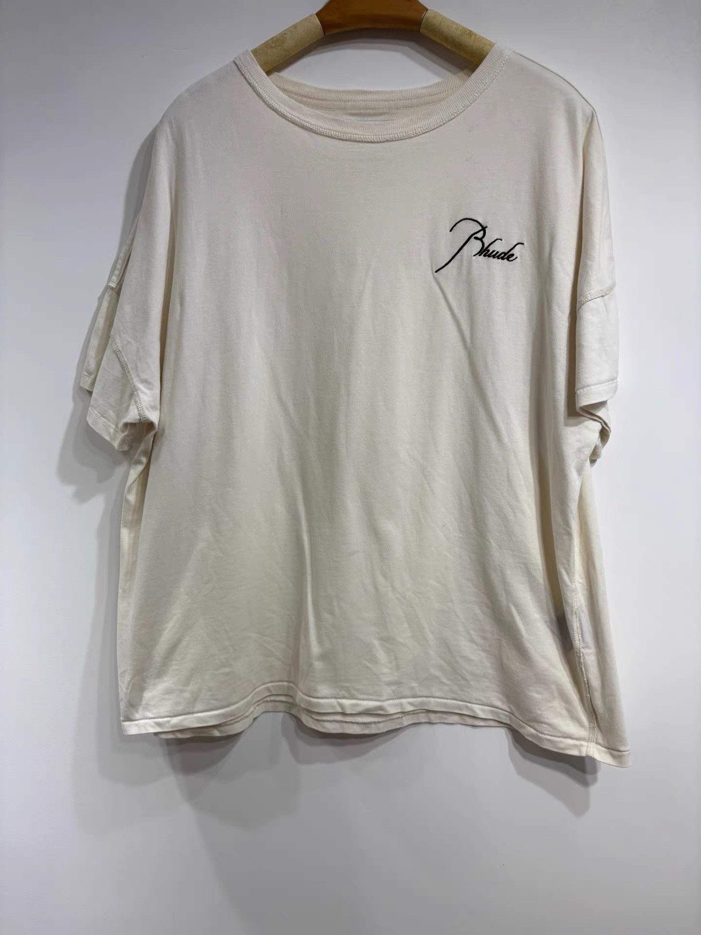 Rhude Rhude Men's White Short Sleeve T-Shirt K29 Size US S / EU 44-46 / 1 - 1 Thumbnail