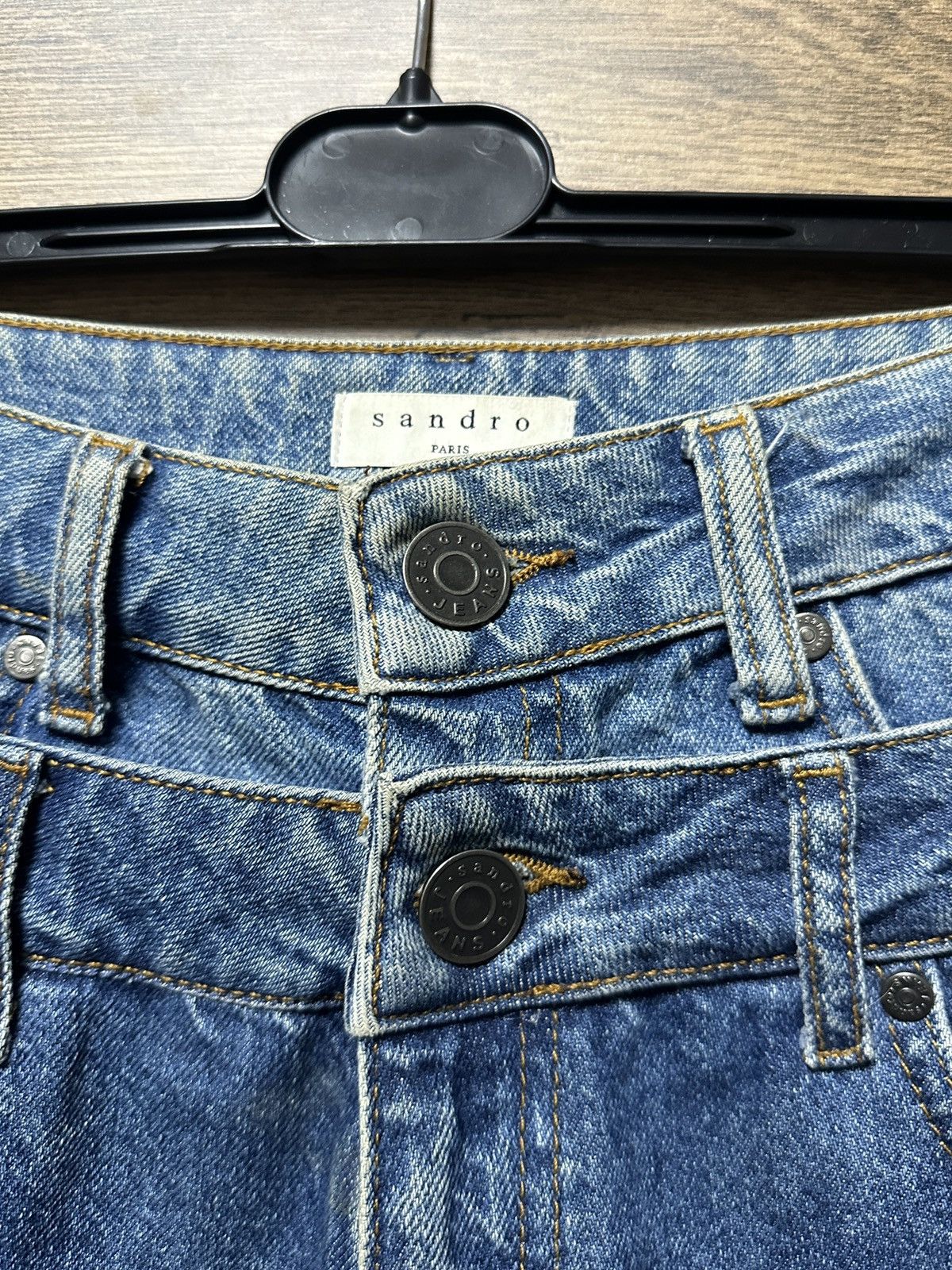 Sandro RARE! Sandro Double Waist Denim Pants Women’s Size S Size 26" / US 2 / IT 38 - 8 Thumbnail