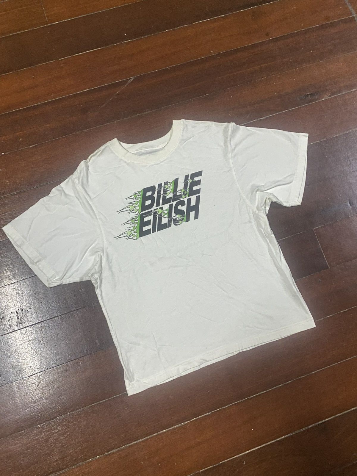 Billie Eilish Rare fire BILLIE EILISH spell out Tshirt Size US M / EU 48-50 / 2 - 2 Thumbnail