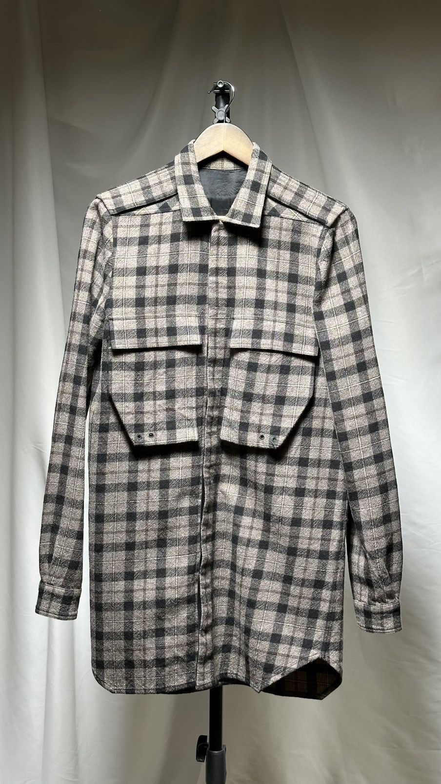 Rick Owens Rick Owens FW16 MASTODON Plaid Shirt Size 48 Size US M / EU 48-50 / 2 - 1 Thumbnail