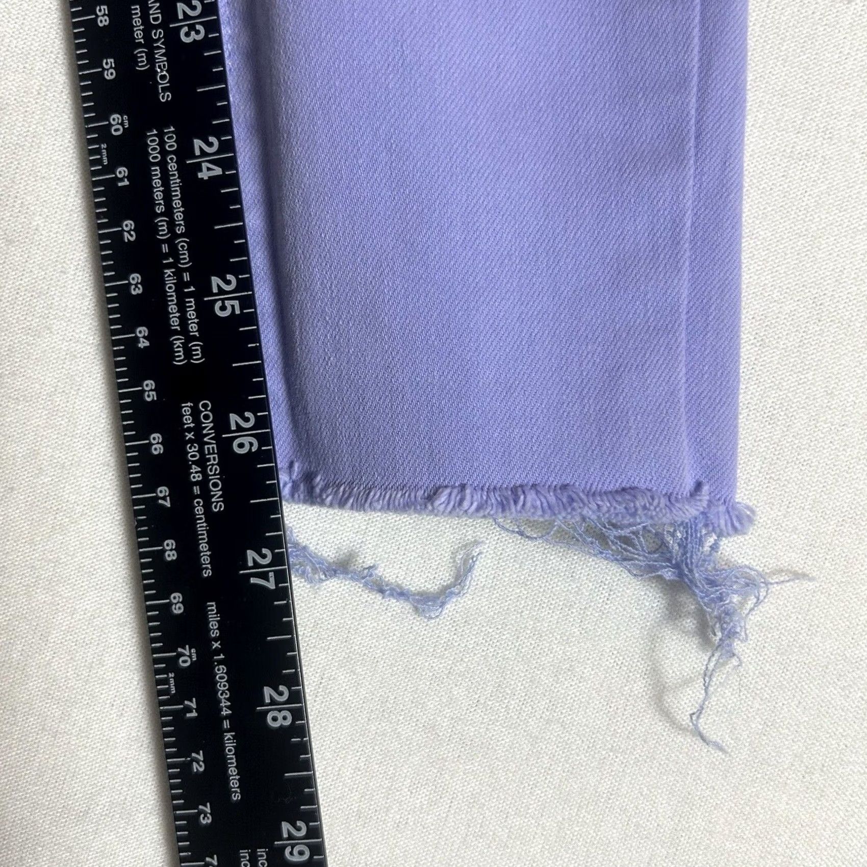 Old Navy Old Navy Rockstar Anke Jeans Mid Rise Womens Size 2 Purple Denim Stretch Raw Hem Jeans Regular Rise Mid Purple Womens Jeans Size 26" / US 2 / IT 38 - 7 Thumbnail
