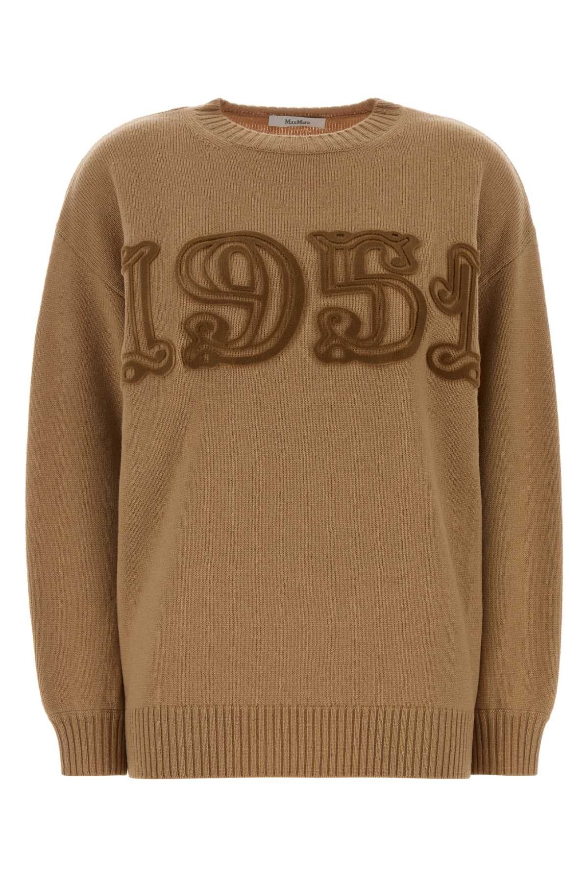 Max Mara Camel Wool Blend Fido Sweater Size M / US 6-8 / IT 42-44 - 1 Thumbnail