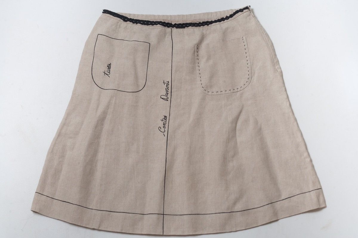 moschino cheap and chic vintage linen skirt