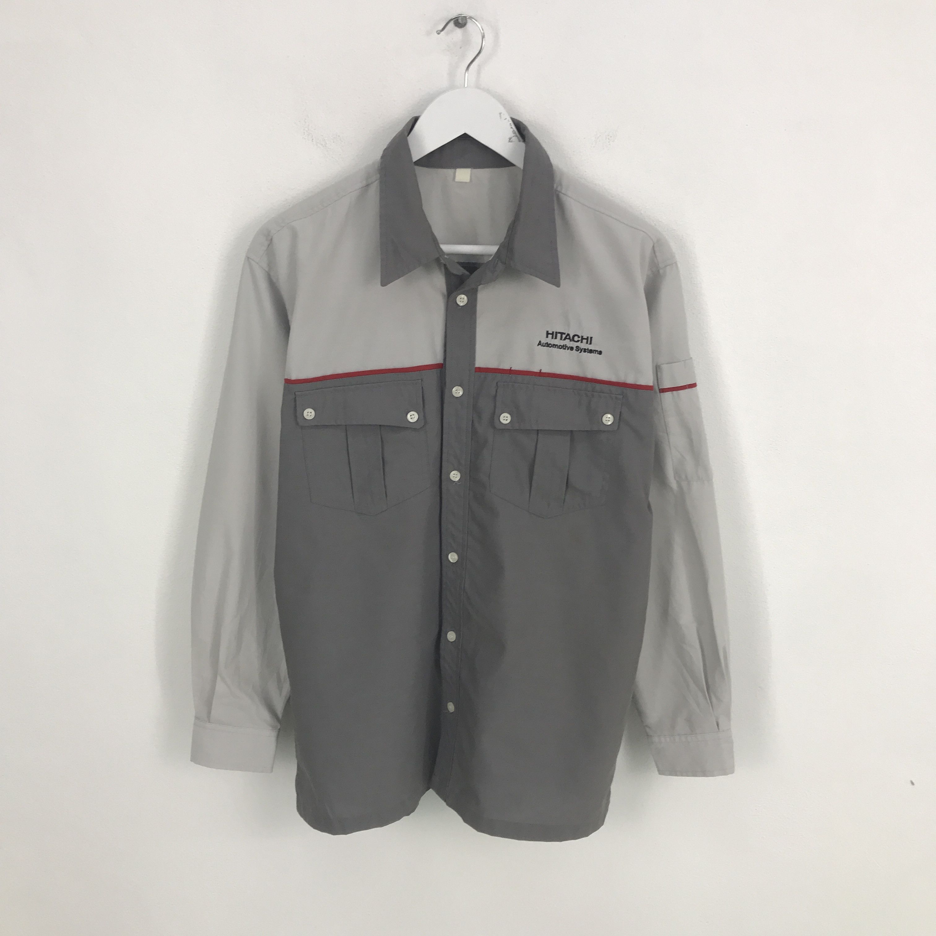 Japanese Brand Rare Hitachi Worker Button Up Shirt Size US L / EU 52-54 / 3 - 1 Thumbnail