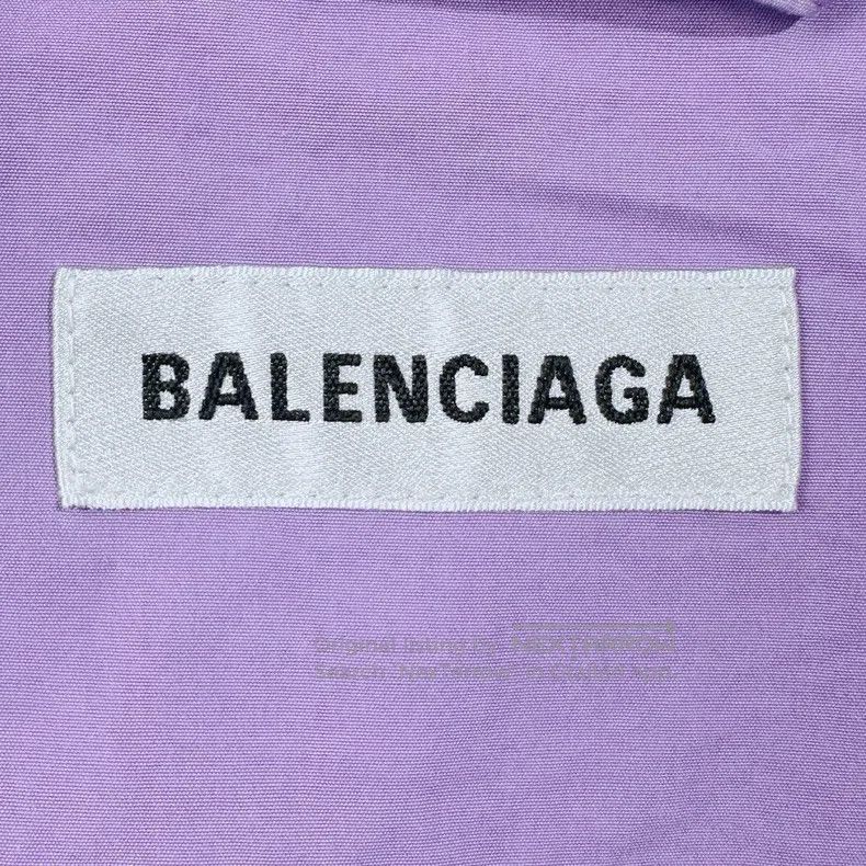 Balenciaga Balenciaga Patch Logo Windbreaker Jacket Purple Size XXS / US 00 / IT 34 - 3 Thumbnail