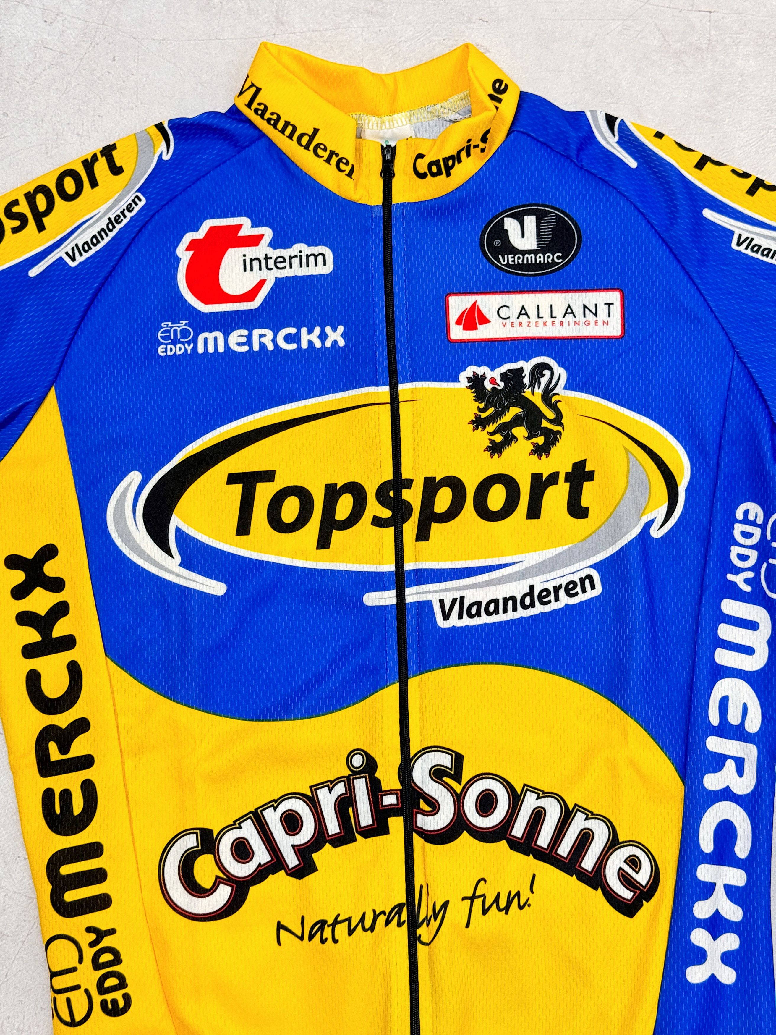 Vintage Vermarc Topsport Eddy Merckx Cycling Jersey Capri-Sonne Size US S / EU 44-46 / 1 - 3 Thumbnail