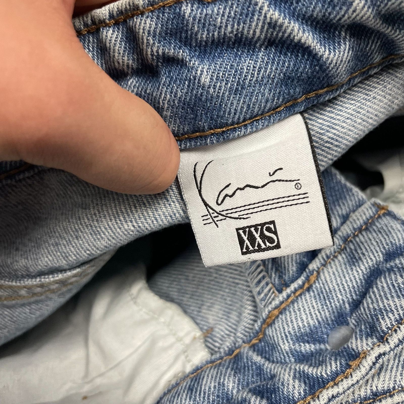 Karl Kani Karl Kani Adults Blue Zip Fly Straight Leg Denim Jeans XXS Size US 28 / EU 44 - 11 Thumbnail