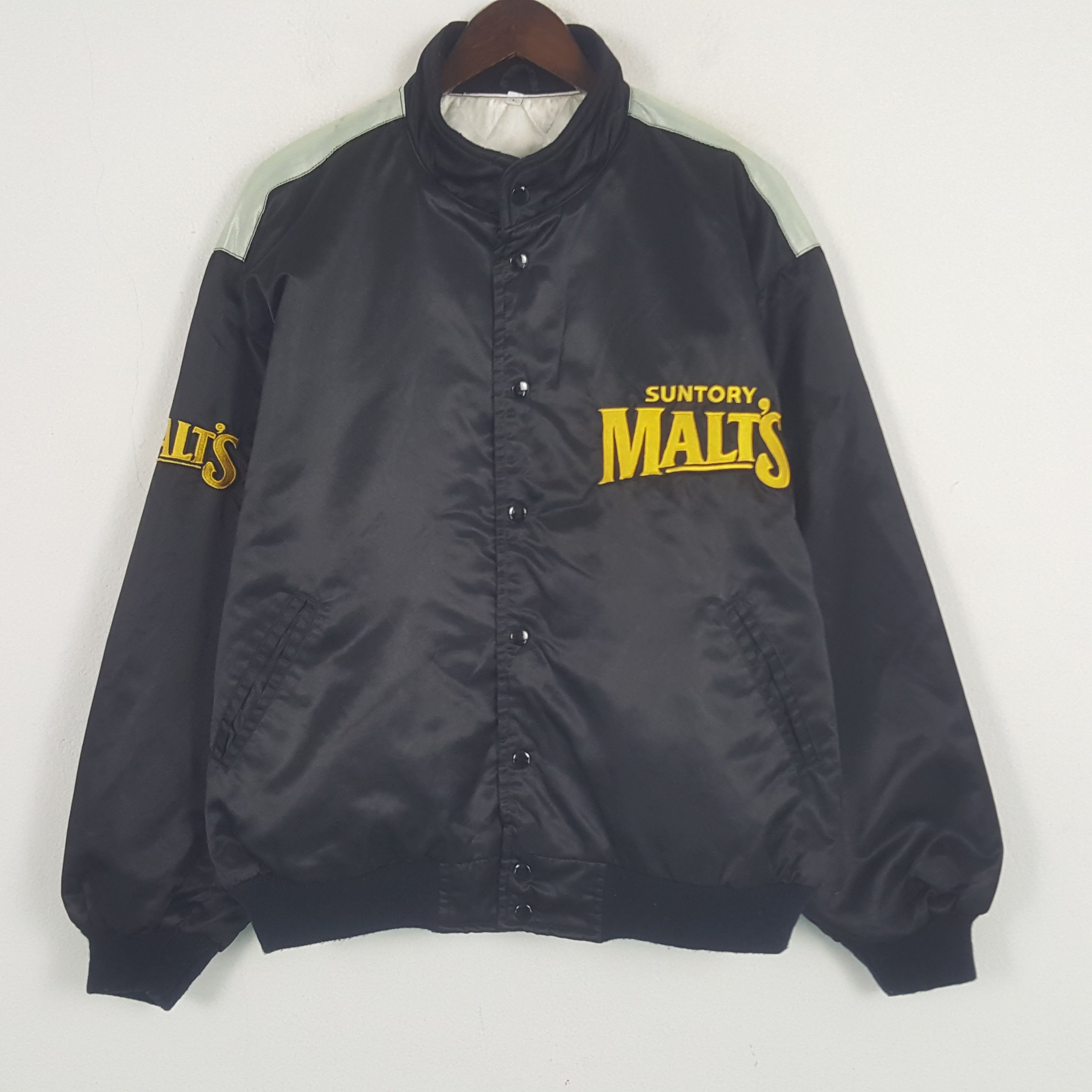 Designer × Vintage Vintage Suntory Malt's Varsity Jacket Size US L / EU 52-54 / 3 - 3 Thumbnail