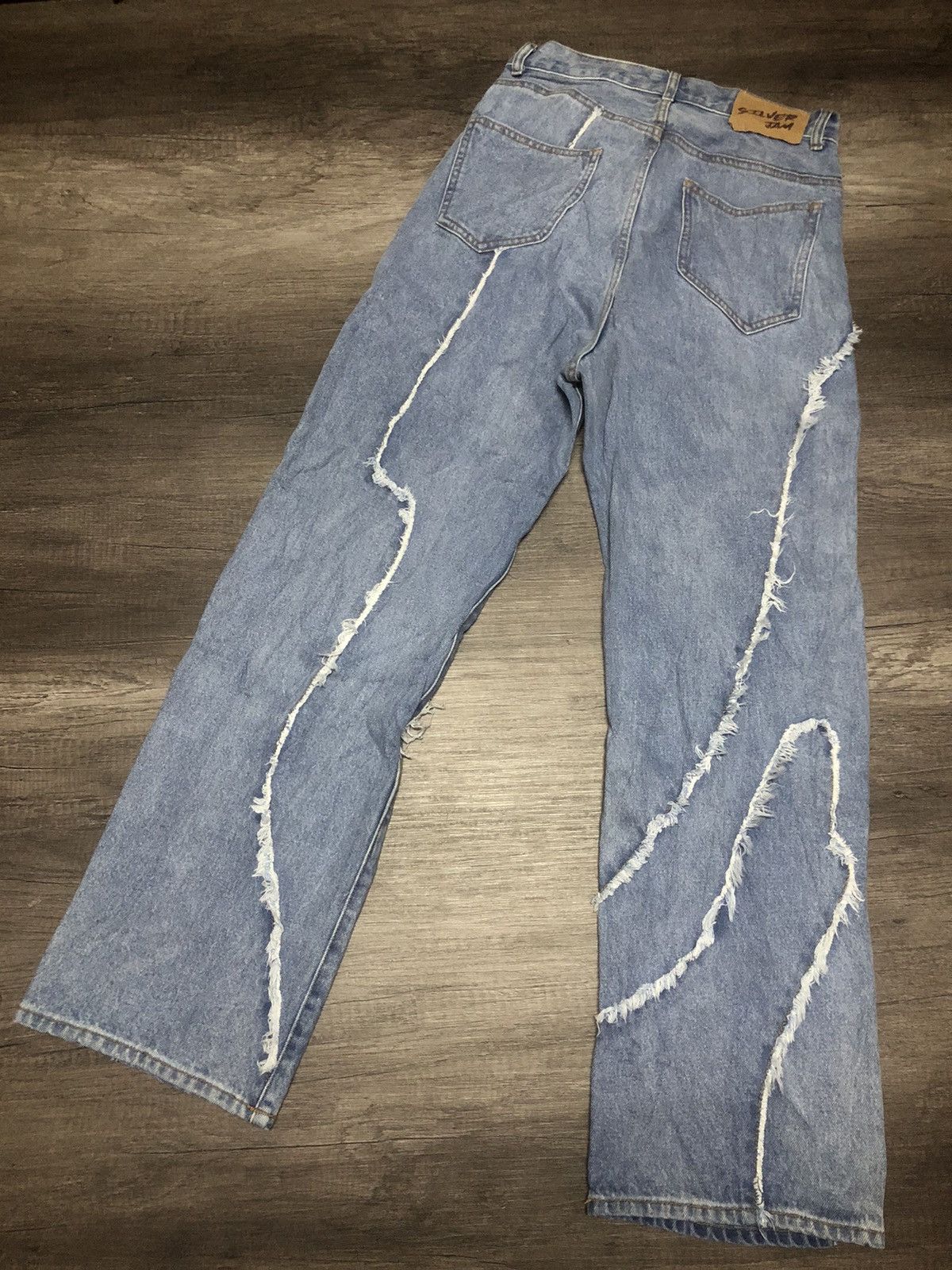 Japanese Brand W.W.G SILVER JAM JEANS UNISEX DESIGN Size US 28 / EU 44 - 10 Thumbnail