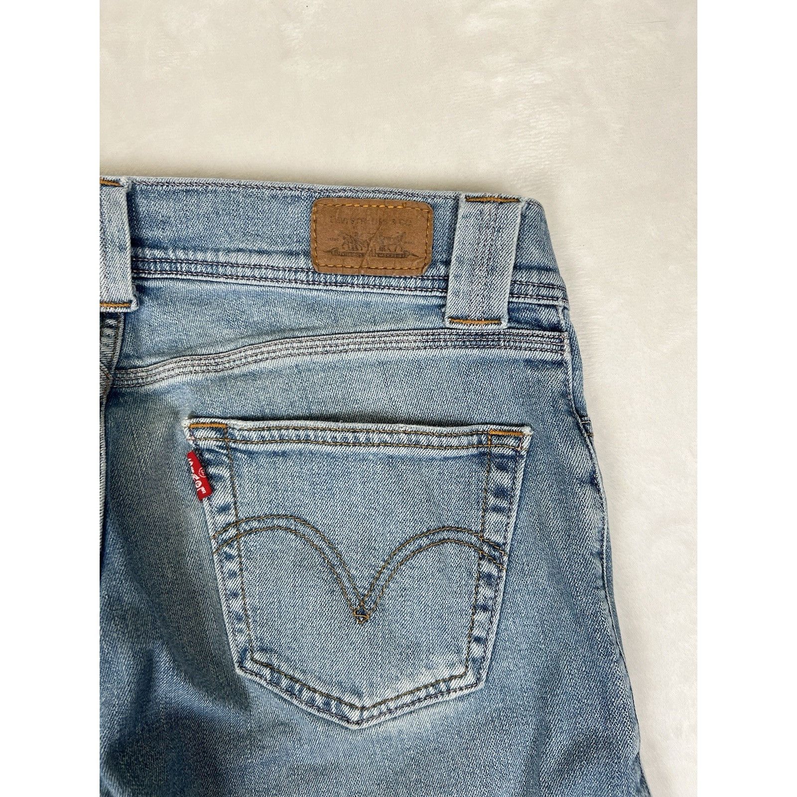 Levi's Vintage Levi’s Y2K Low Rise Denim Jeans Women’s 13 M JR Size 34" / US 12 / IT 48 - 7 Thumbnail
