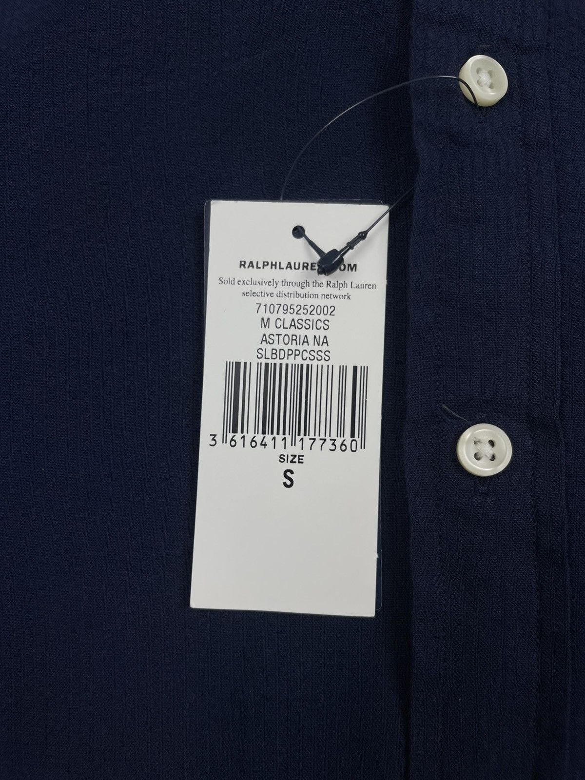 Polo Ralph Lauren Polo Ralph Lauren S Plain Navy Short-Sleeve Shirt EGV Size US S / EU 44-46 / 1 - 8 Thumbnail