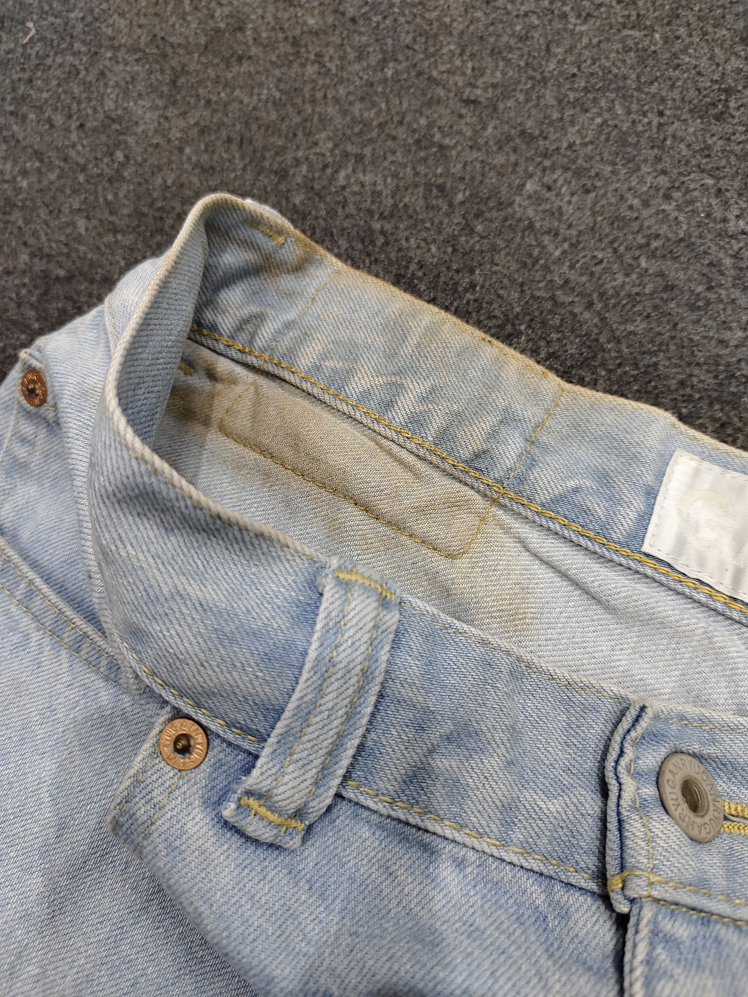 Comme des Garcons 🇯🇵 Ganryu 🇯🇵 Comme Des Garcons Drop Crotch Cropped Jeans Size US 30 / EU 46 - 3 Thumbnail