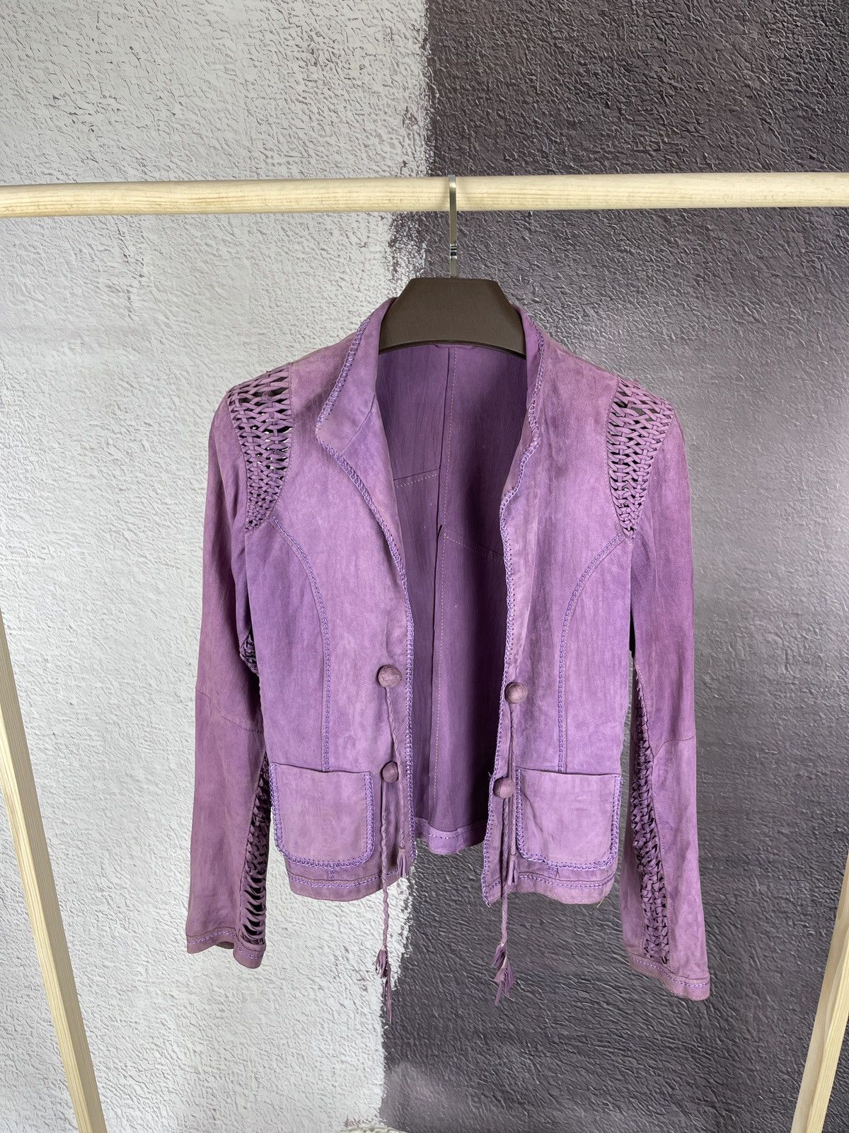 Gimo's Gimo’s leather suede purple jacket size 44 M Size M / US 6-8 / IT 42-44 - 1 Thumbnail