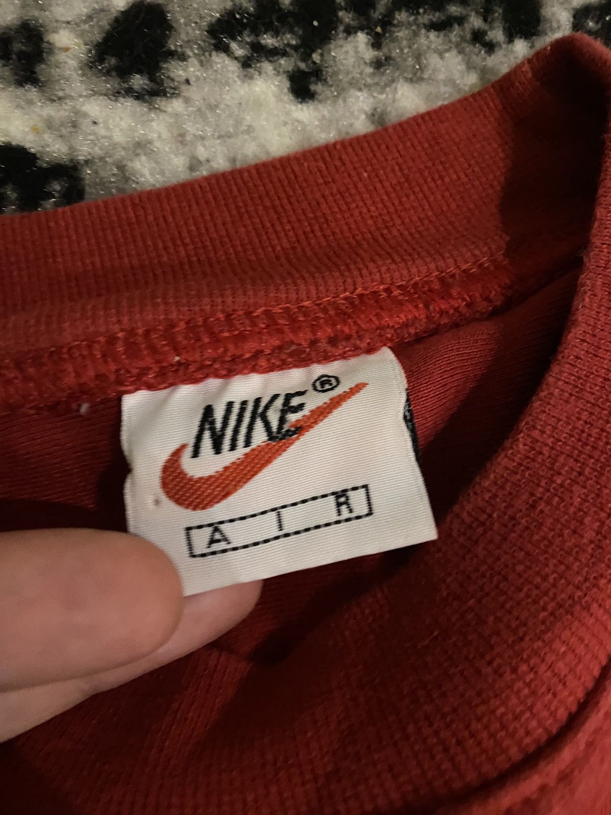 Nike × Vintage Nike Vintage Sweater Big Central Logo Swoosh Y2k Bagy Fit Size US L / EU 52-54 / 3 - 7 Thumbnail