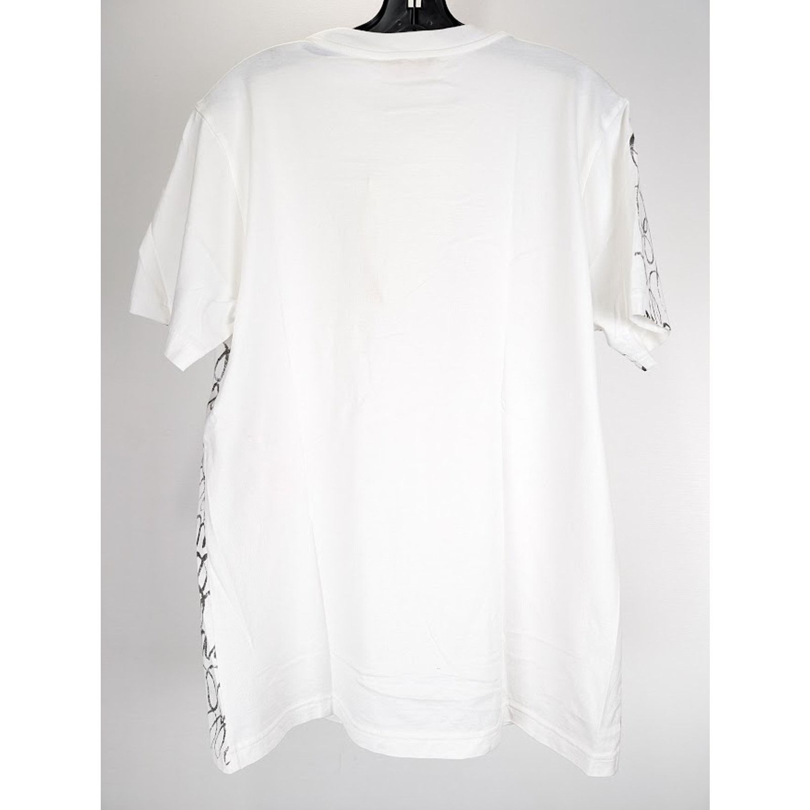 Marni o1rshd1 Scribbled Marni Organic Jersey T-Shirt in Lily White Size US L / EU 52-54 / 3 - 10 Thumbnail