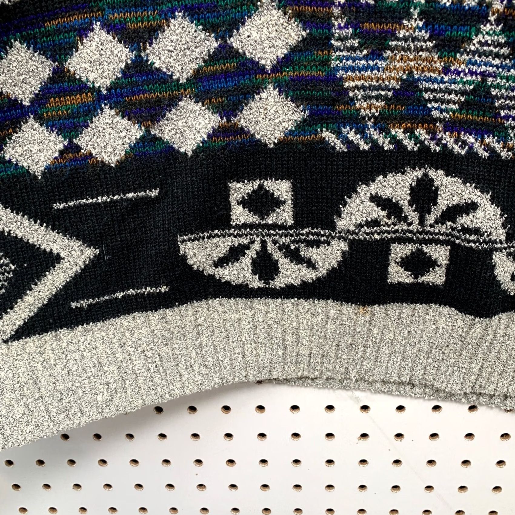 Vintage VINTAGE JT Beckett Sweater Mens XL Black White Fair Isle Geometric Dad Size US XL / EU 56 / 4 - 6 Thumbnail