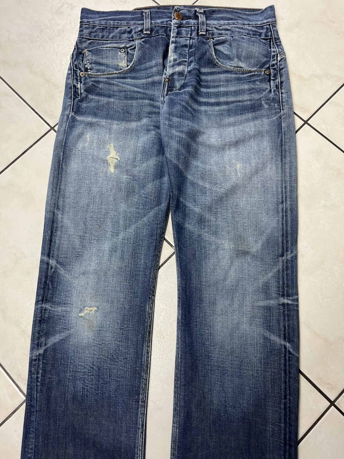 G-Star × If Six Was Nine × Le Grande Bleu (L.G.B.) Vintage G-Star Raw distressed y2k denim jeans rotor straight Size US 31 - 4 Thumbnail