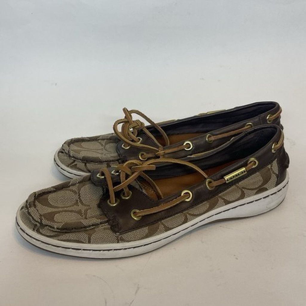 Coach Coach Richelle Topsider Brown Flats Boat Shoes Women 7B Size US 7 / IT 37 - 1 Thumbnail