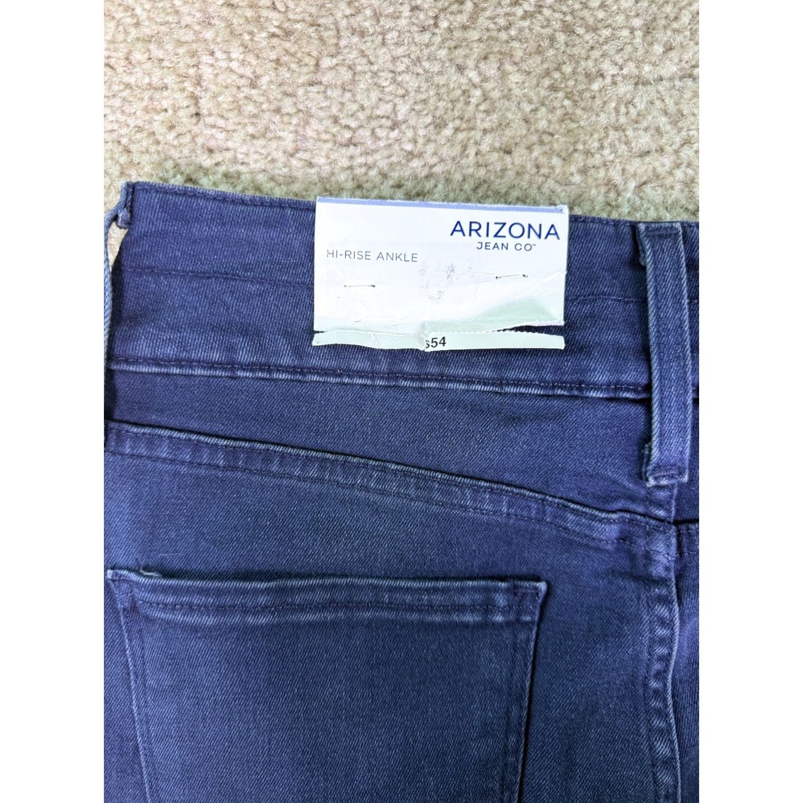 Vintage Arizona Jean Co Curvy High Rise Skinny Jeans Women's Size 11 Stretch NEW Size 32" / US 10 / IT 46 - 6 Thumbnail