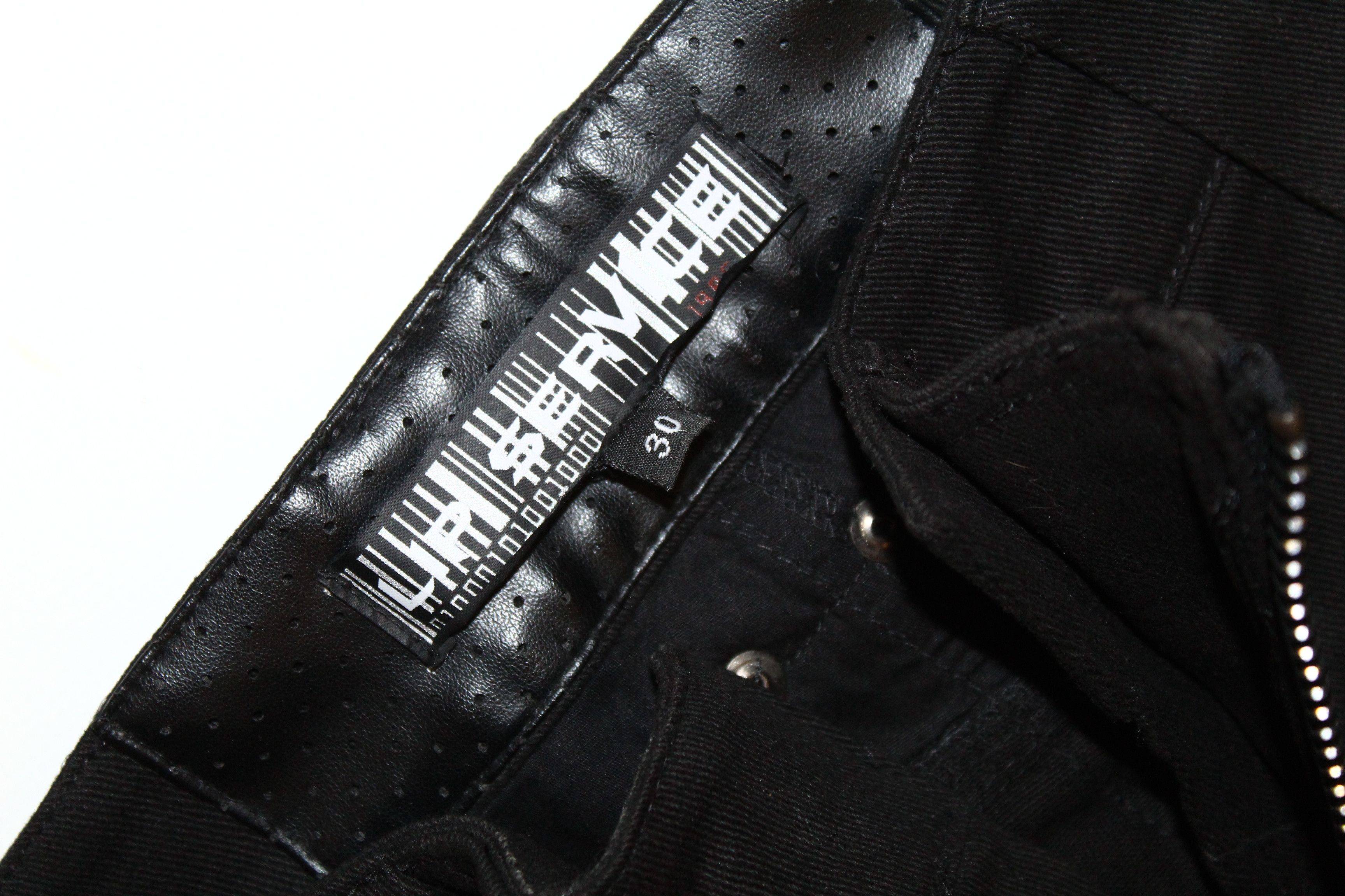 Lip Service 💥Lip Service USA Glam Biker Stretch Pants Faux Leather Trim Size US 30 / EU 46 - 8 Thumbnail