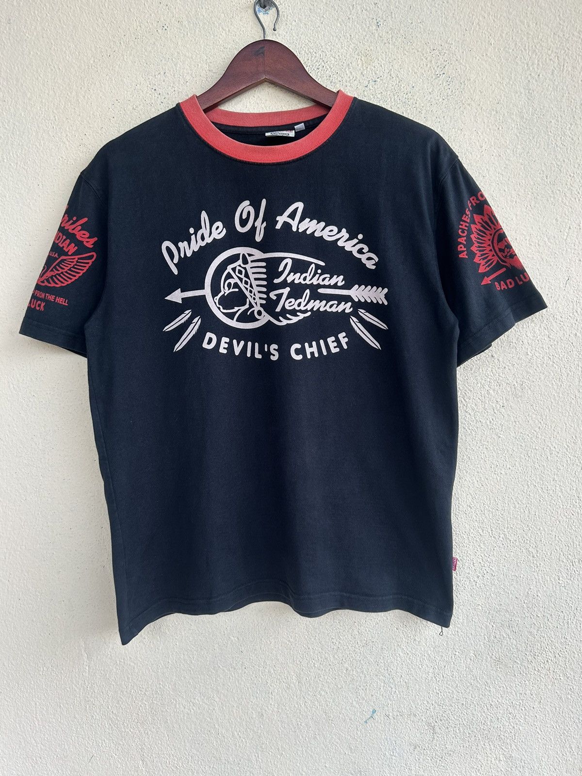 Indian Motorcycle × Tedman Devil’s Chief Apaches From The Hell Tshirt Size US XS / EU 42 / 0 - 1 Thumbnail