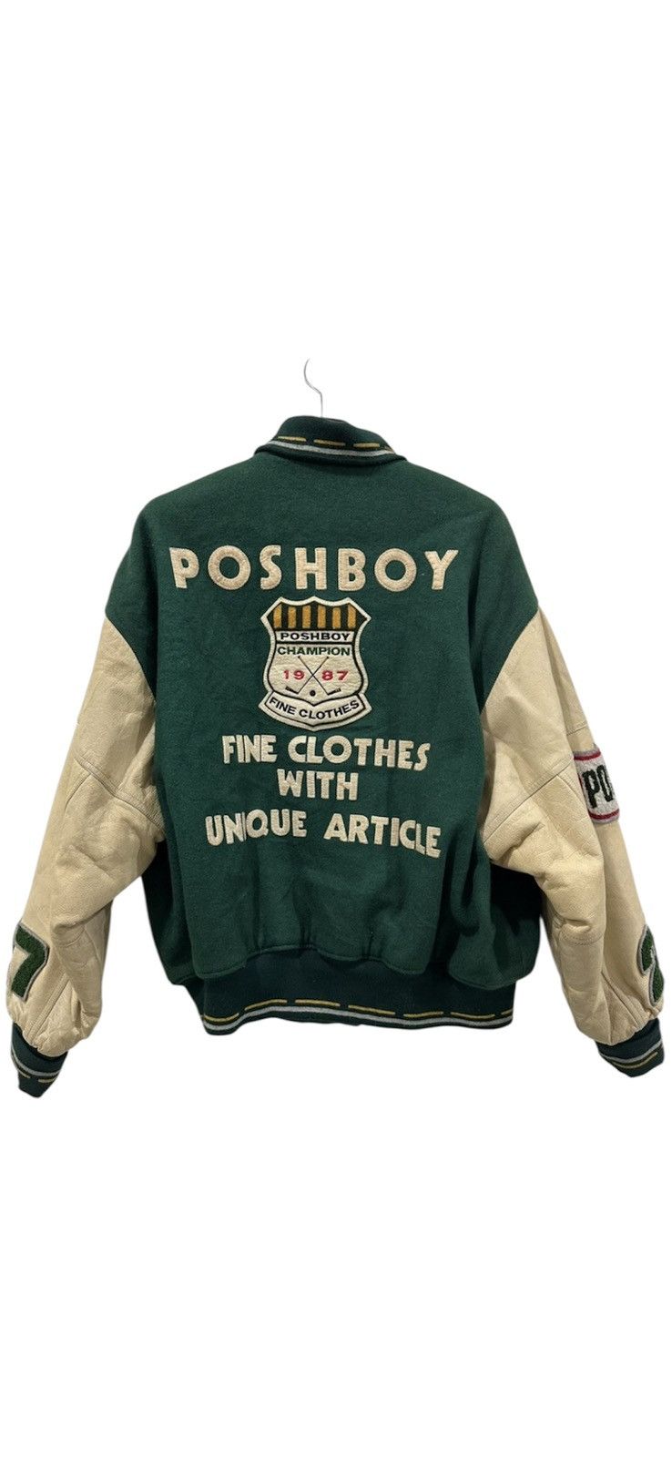 Vintage VTG POSH BOY Wool Varsity Jacket Size US L / EU 52-54 / 3 - 1 Thumbnail