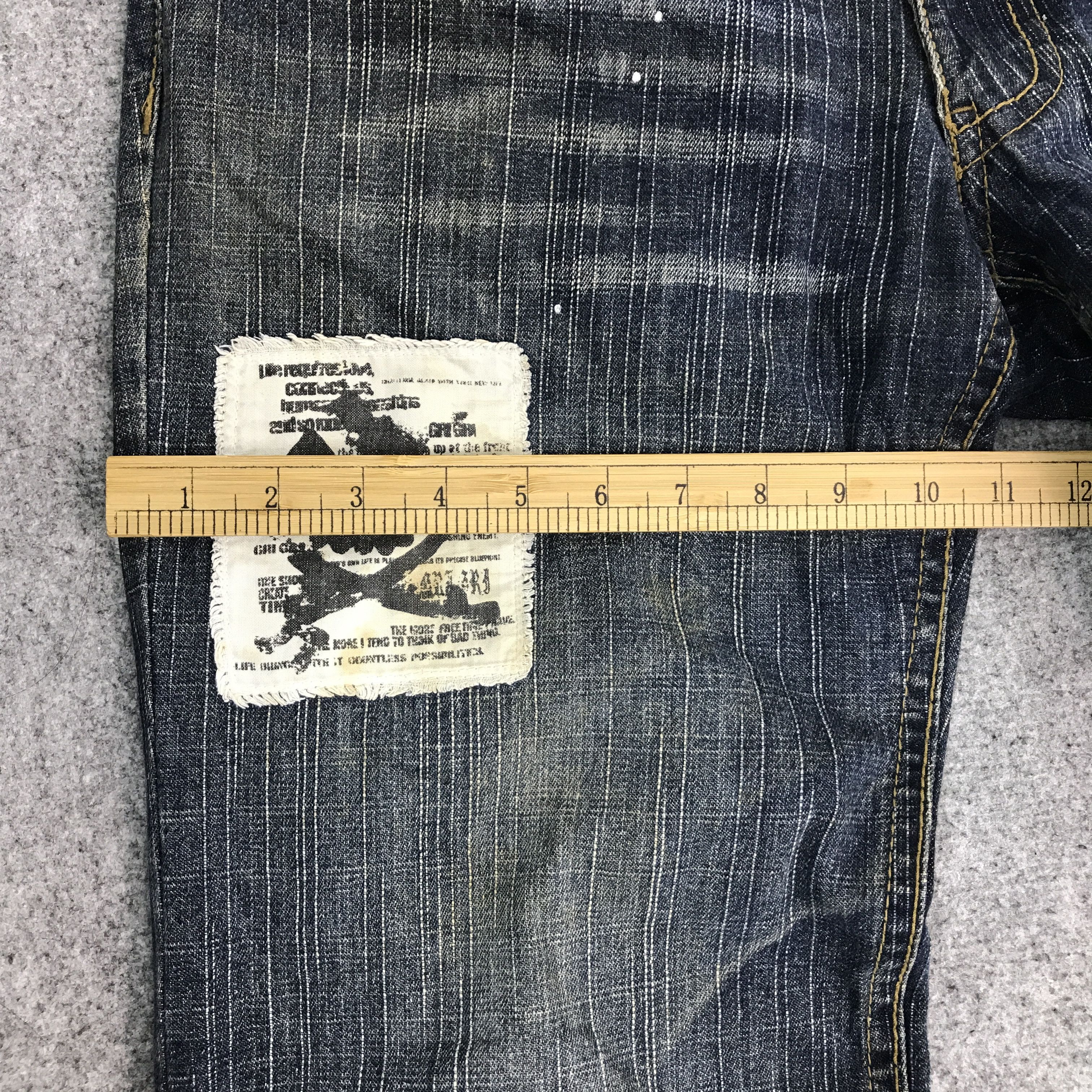 Japanese Brand ifsixwasnine japan gri gri distressed jeans pants Size US 32 / EU 48 - 8 Thumbnail