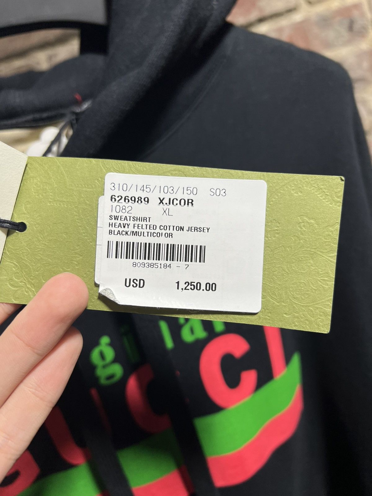 Gucci Original Gucci Hoodie Size US XL / EU 56 / 4 - 5 Thumbnail