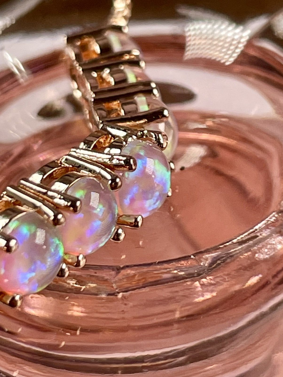 Other Genuine Ethiopian OPAL 14k Rose Gold plated Bolo Bracelet Size ONE SIZE - 9 Thumbnail