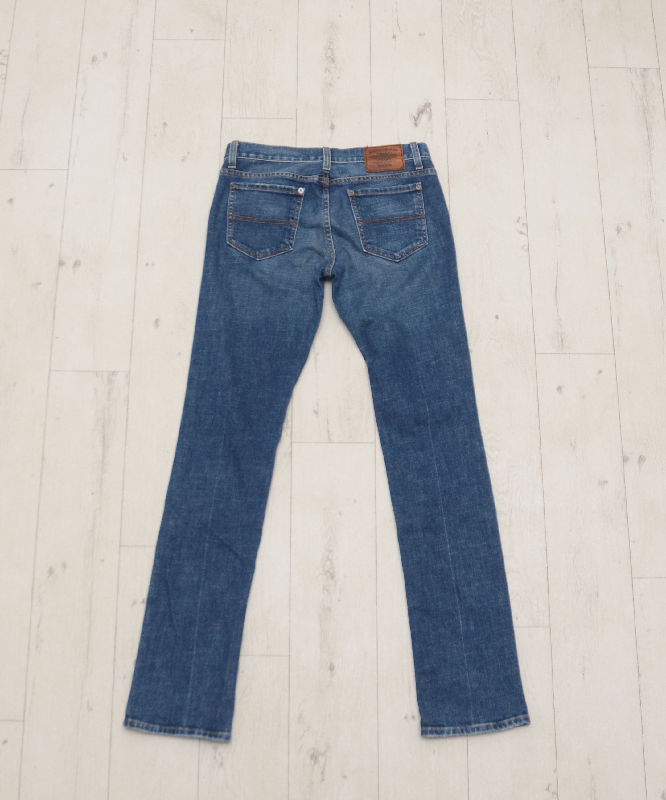 Polo Ralph Lauren × Vintage Vintage Flared Polo Ralph Lauren Dungarees Denim Pants Y2K Size 28" / US 6 / IT 42 - 8 Thumbnail