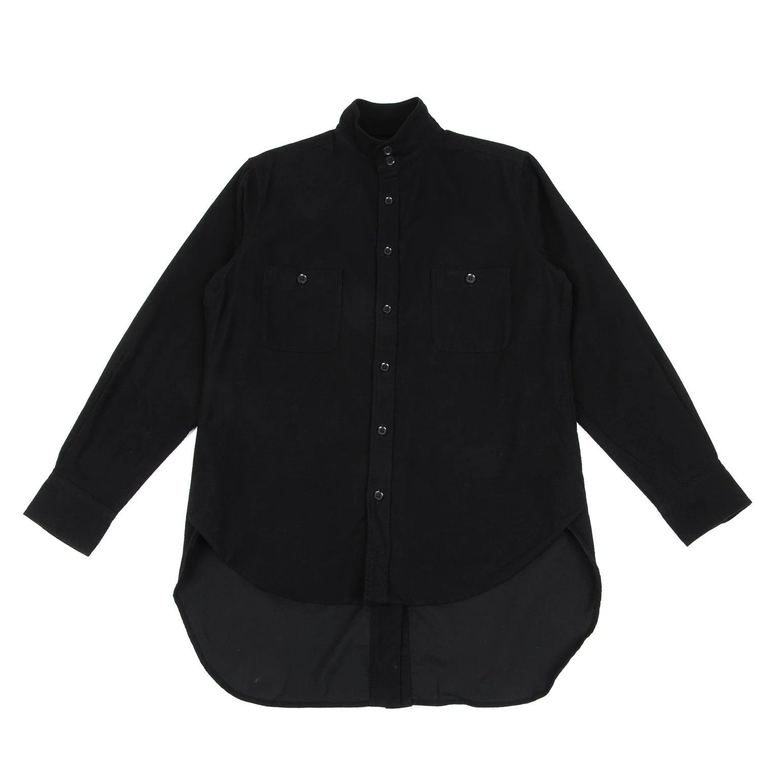 Jean Paul Gaultier Cotton Back Long Shirt in Black, Size 3 Size US L / EU 52-54 / 3 - 1 Thumbnail