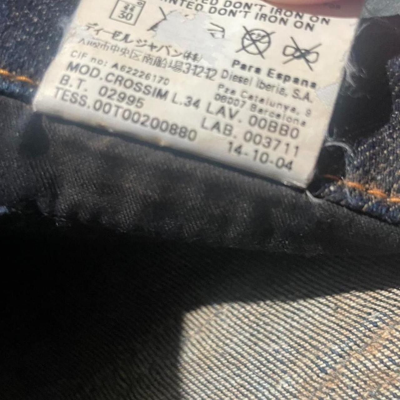 Diesel 🔥 Insanely RARE Deadstock Diesel from Europe CROSSIM Size 27" / US 4 / IT 40 - 6 Thumbnail