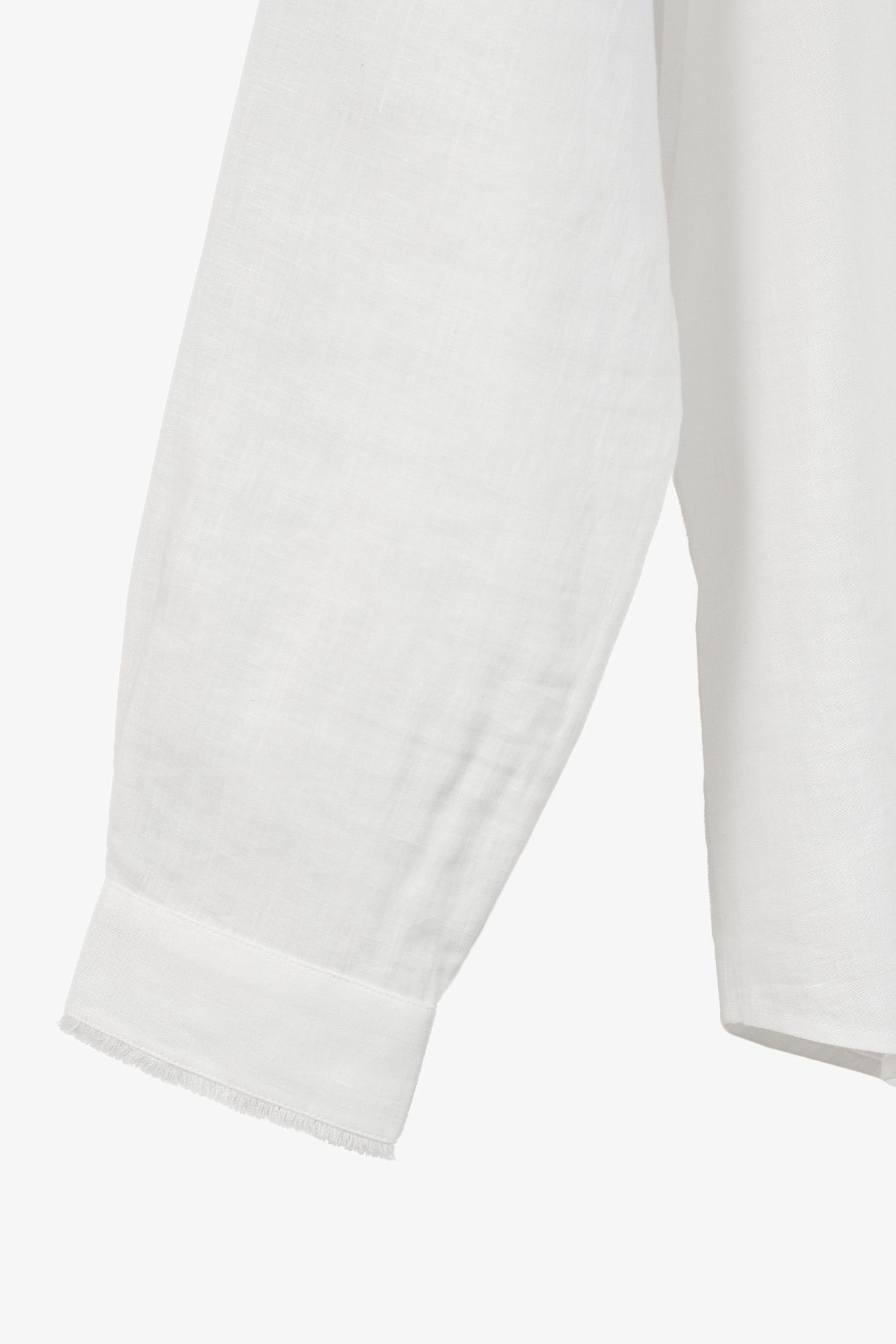 Loro Piana Loro Piana Linen Fringe-Trim Long-Sleeve Buttoned Shirt Size M / US 6-8 / IT 42-44 - 7 Thumbnail